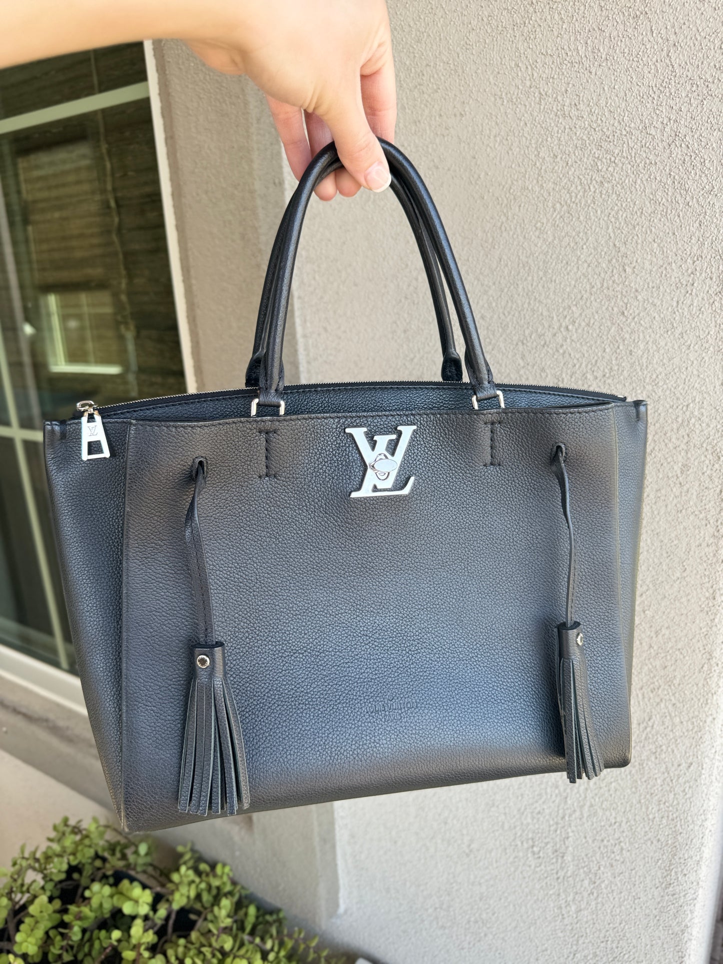 Louis Vuitton Lockmeto Leather Tote