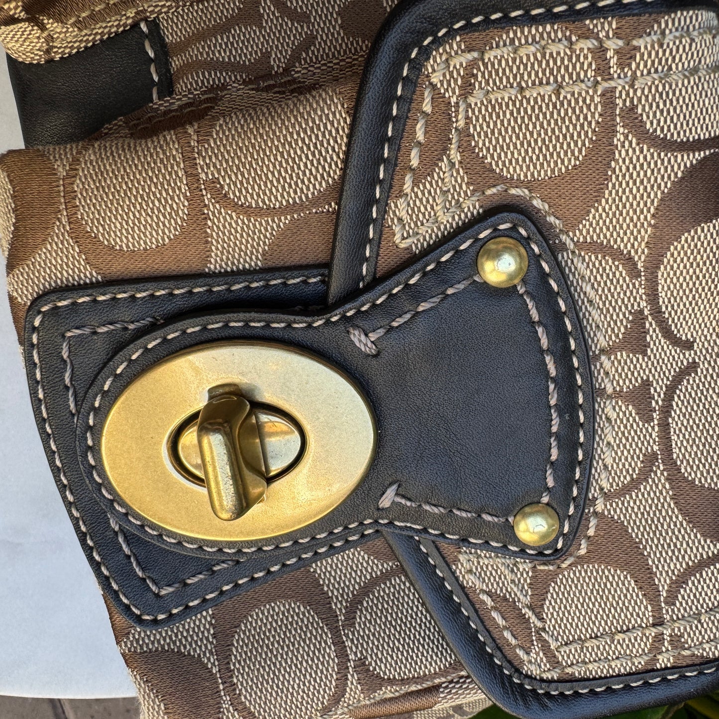 Coach Legacy Signature Shoulder Bag