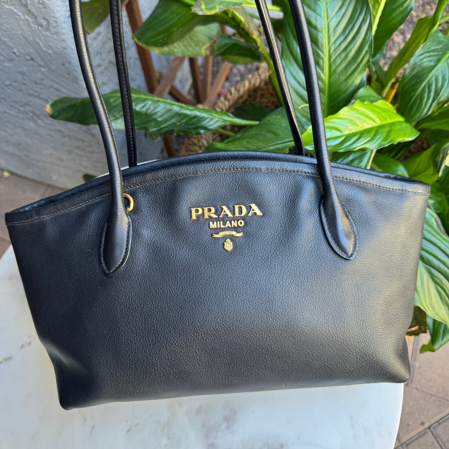 Prada Vitello Daino Leather Tote