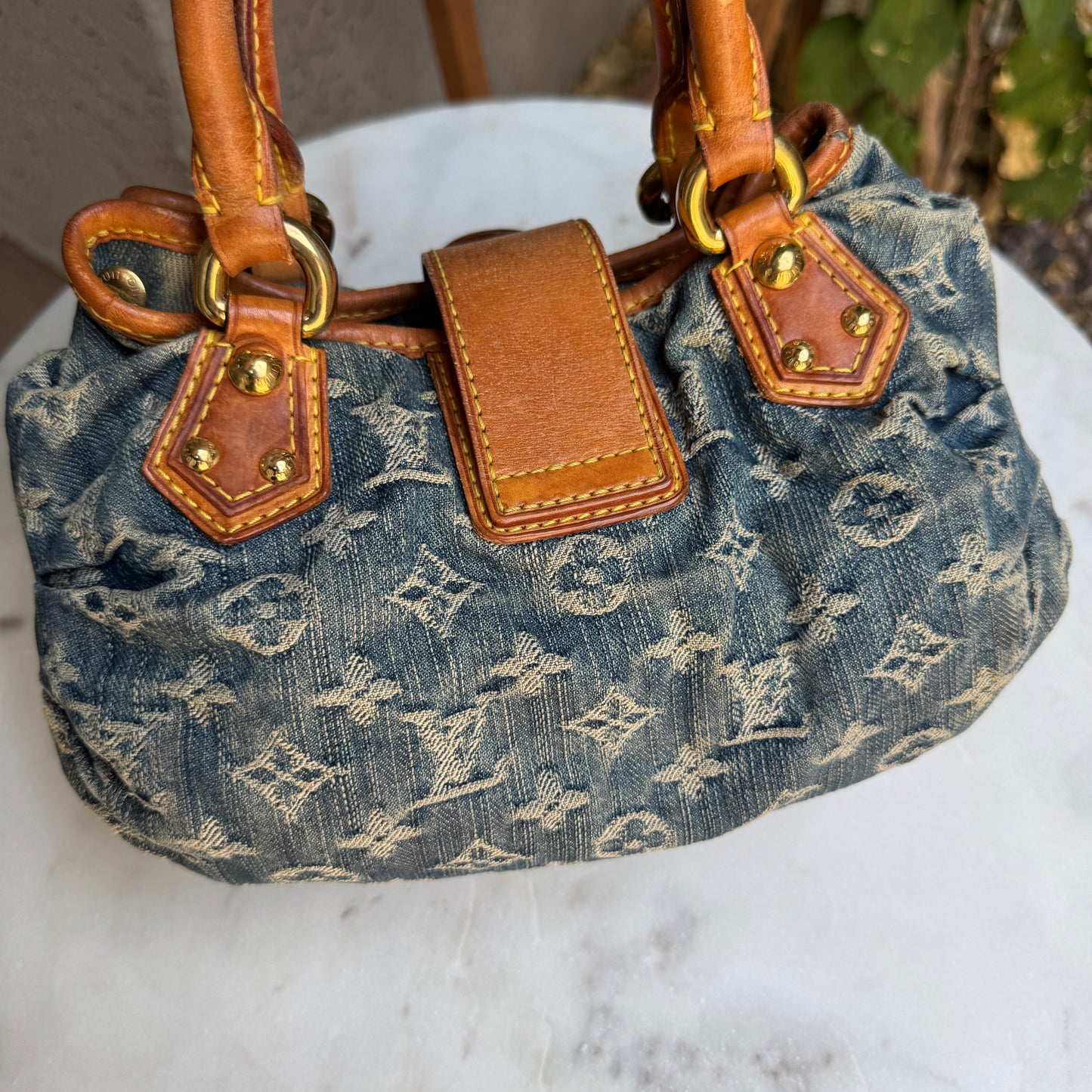 Louis Vuitton Monogram Denim Pleaty Bag