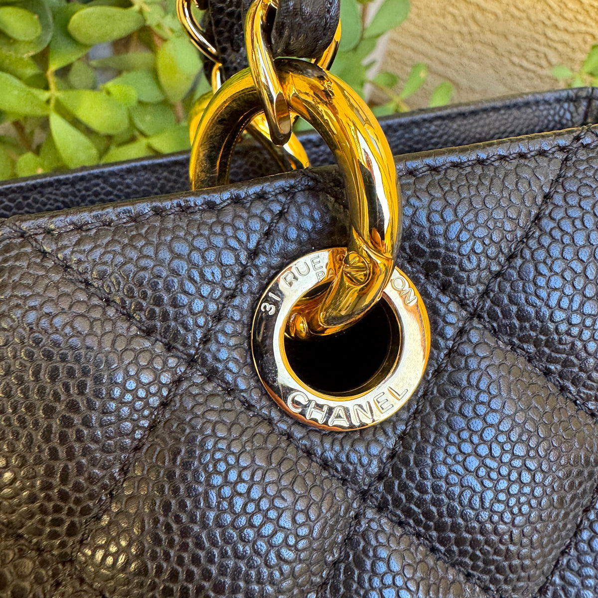 Chanel Classic Vintage Jumbo Caviar Single Flap