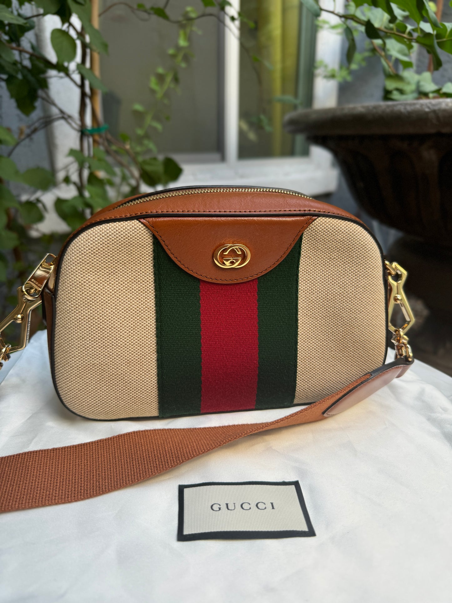 Gucci GG Vintage Canvas Crossbody