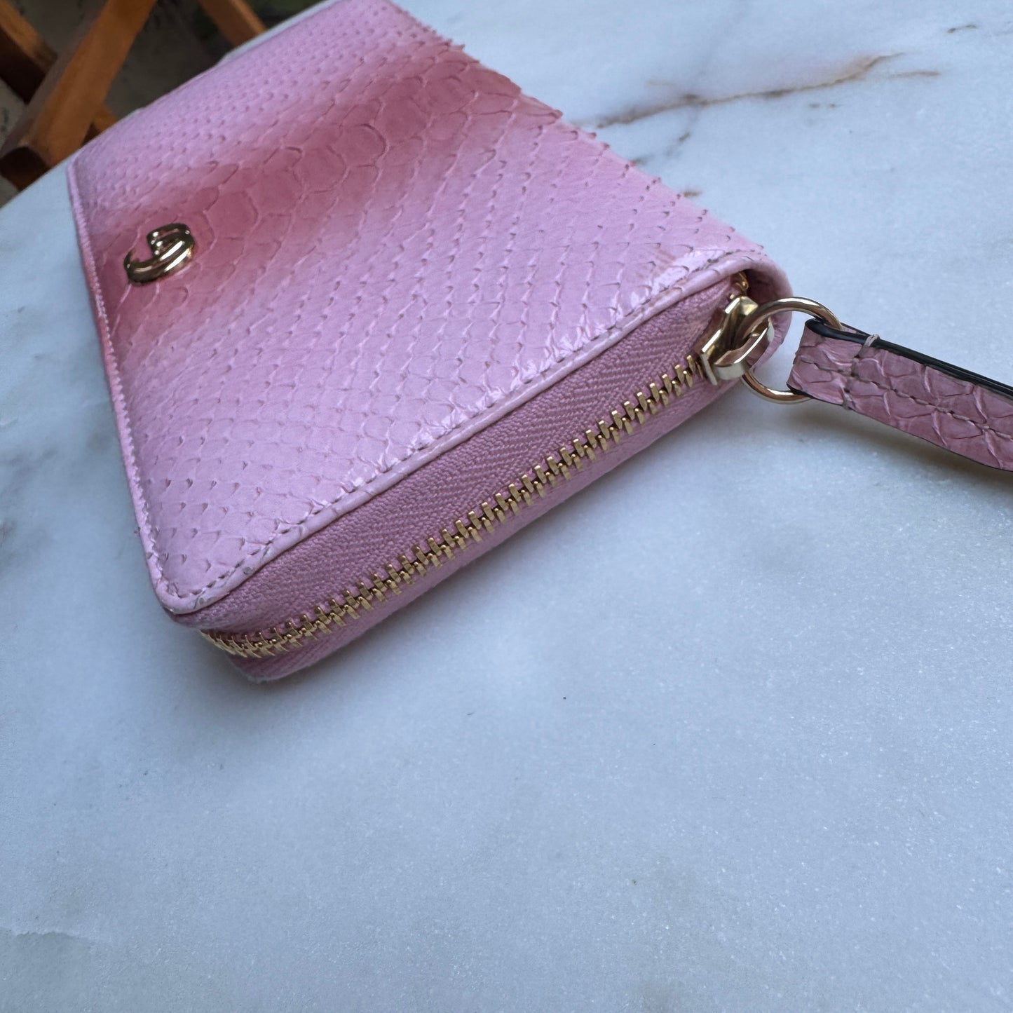 Gucci Ombré Python Zippy Wallet