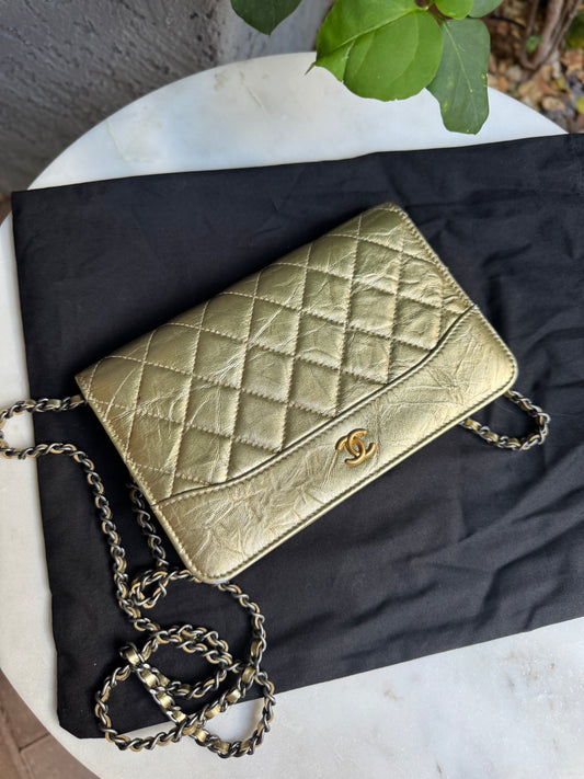 Chanel Gabrielle WOC Quilted Aged Calfskin Crossbody
