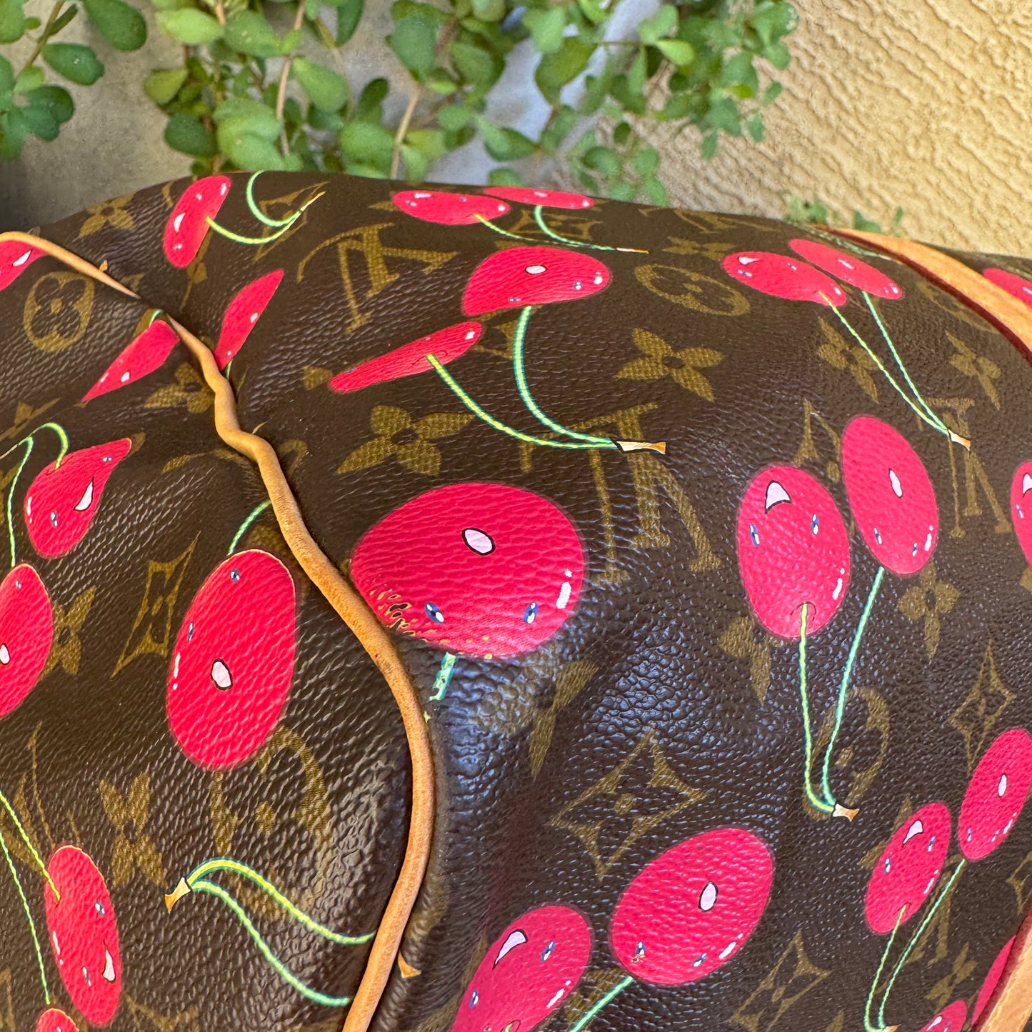 Louis Vuitton x Takashi Murakami Vintage Cherry Keepall 45