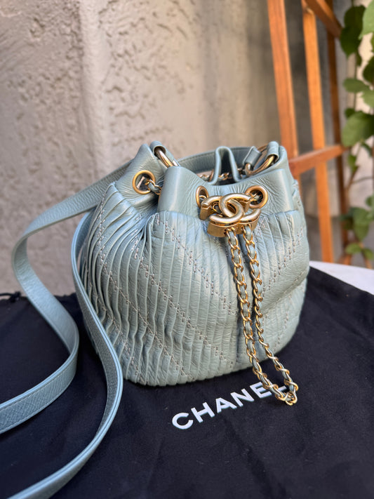 Chanel Paris-Greece Small Coco Pleats Bucket Bag