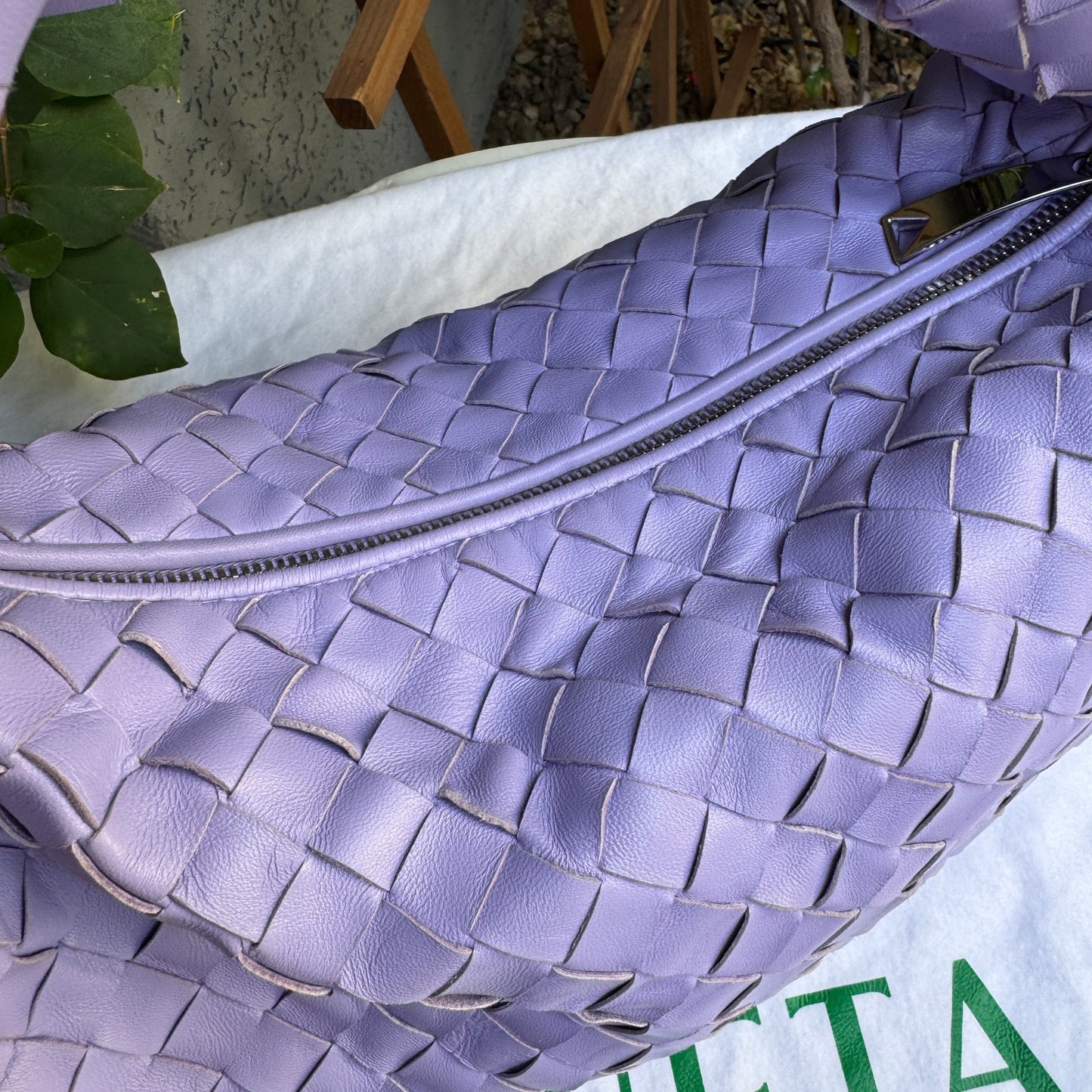 Bottega Veneta Intrecciato Woven Nappa Leather Teen Jodie Bag