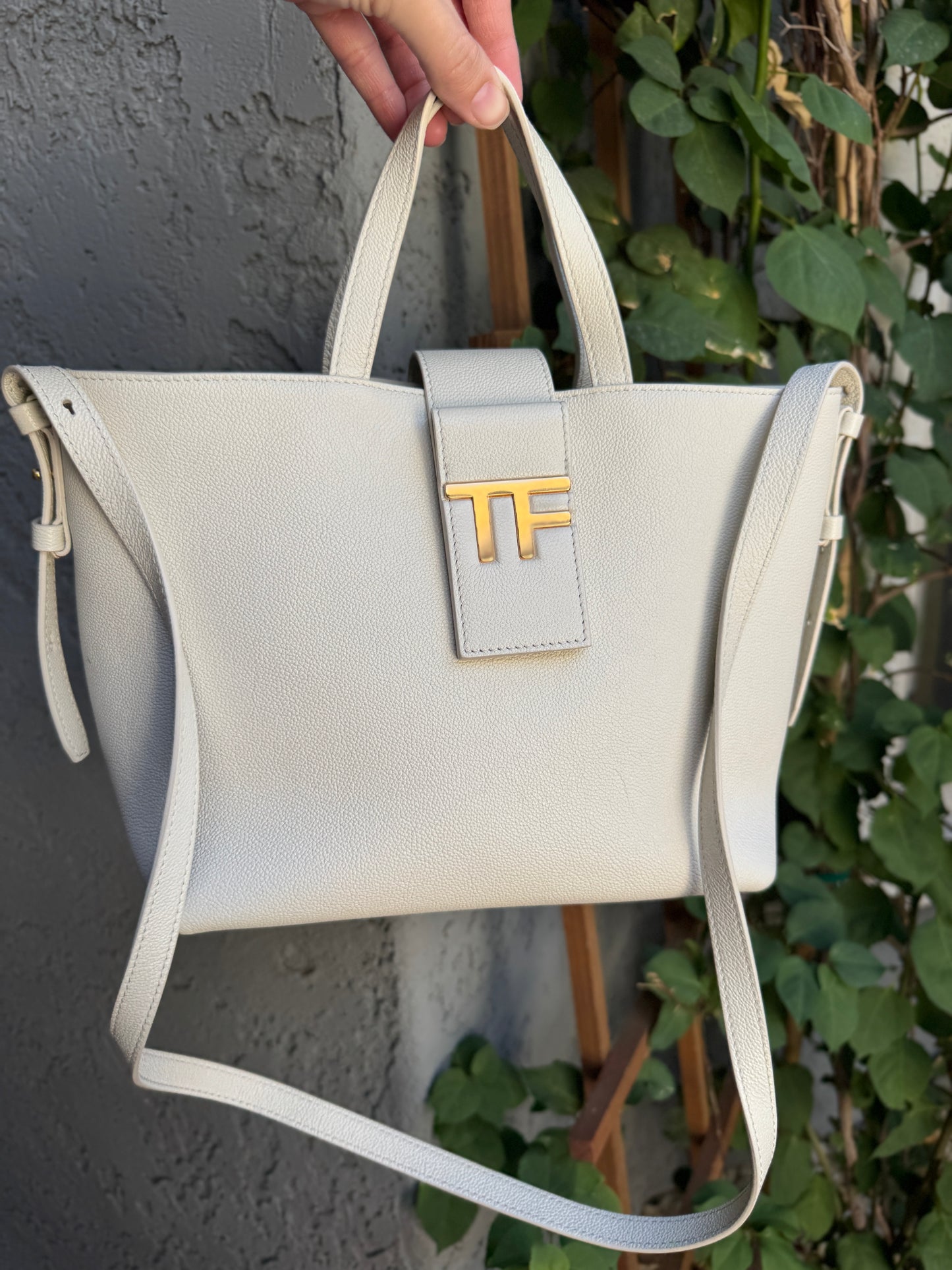 Tom Ford Grained Calfskin Mini TF East West Crossbody Tote