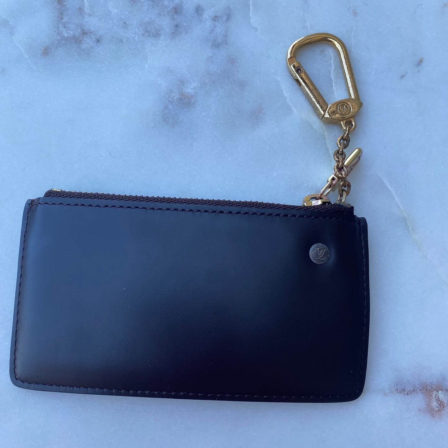 Louis Vuitton Damier Ebene Vintage Keychain Card Holder