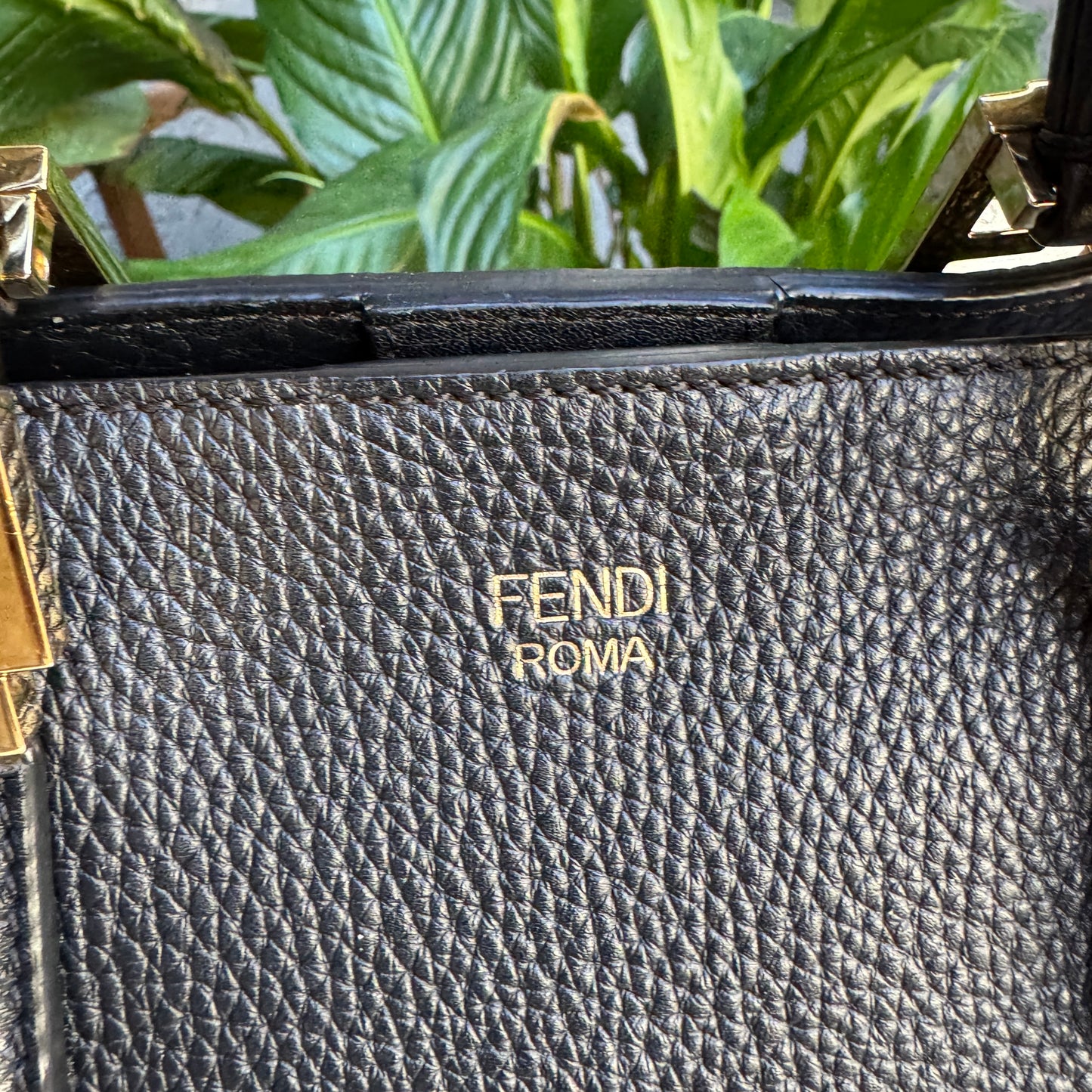 Fendi Vitello Glacier Small FF Tote