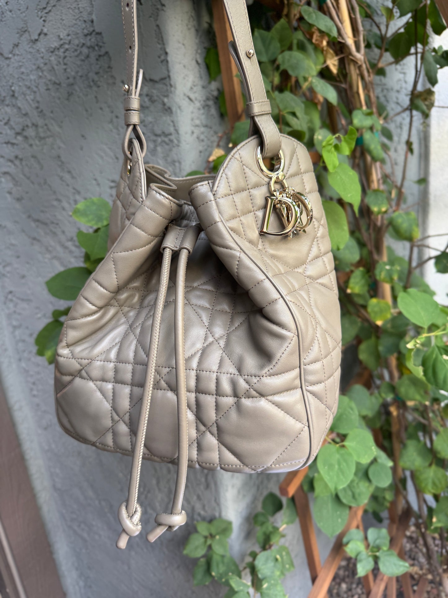 Christian Dior Medium D-Motion Bucket Bag