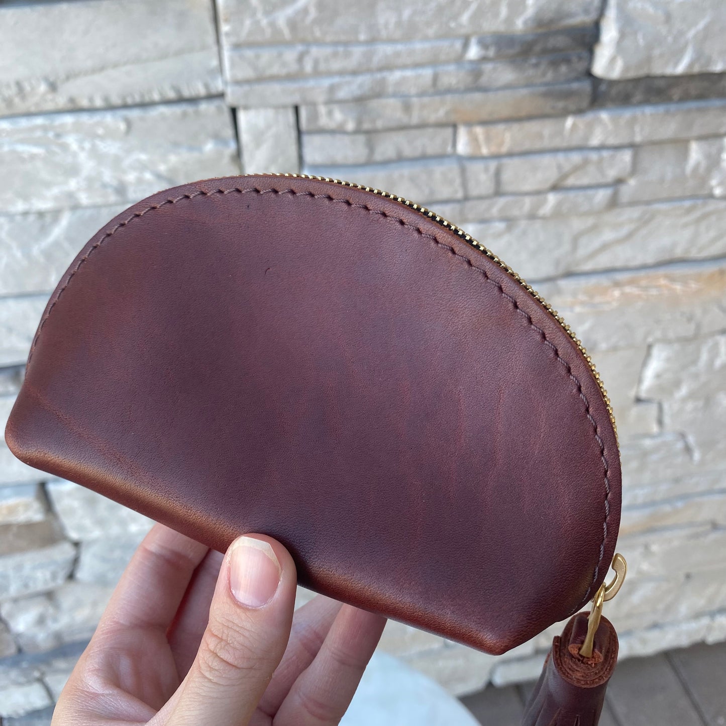 Portland Leather Goods Taco Tassel Leather Pouch