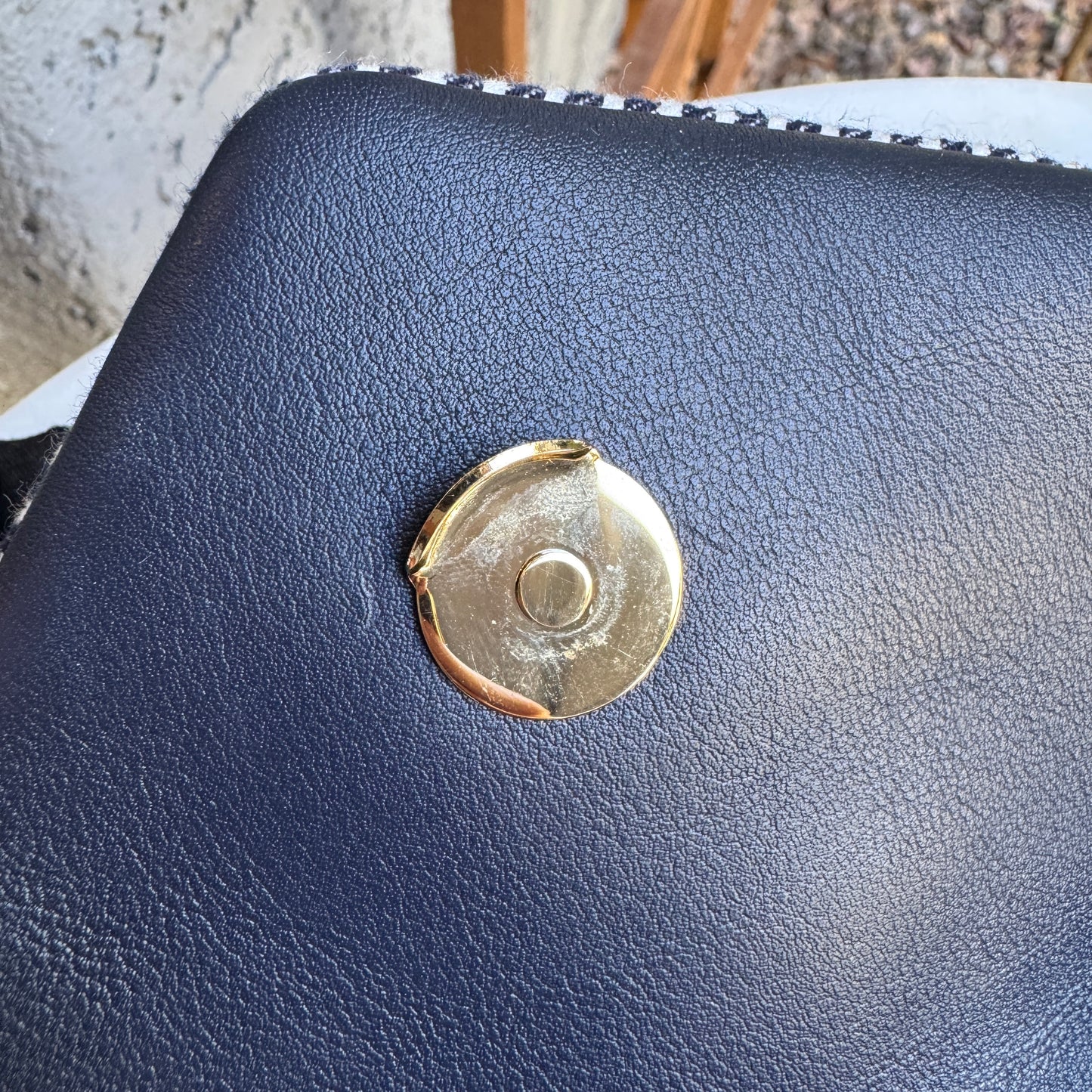 Saint Laurent Small Loulou Striped Chain Crossbody