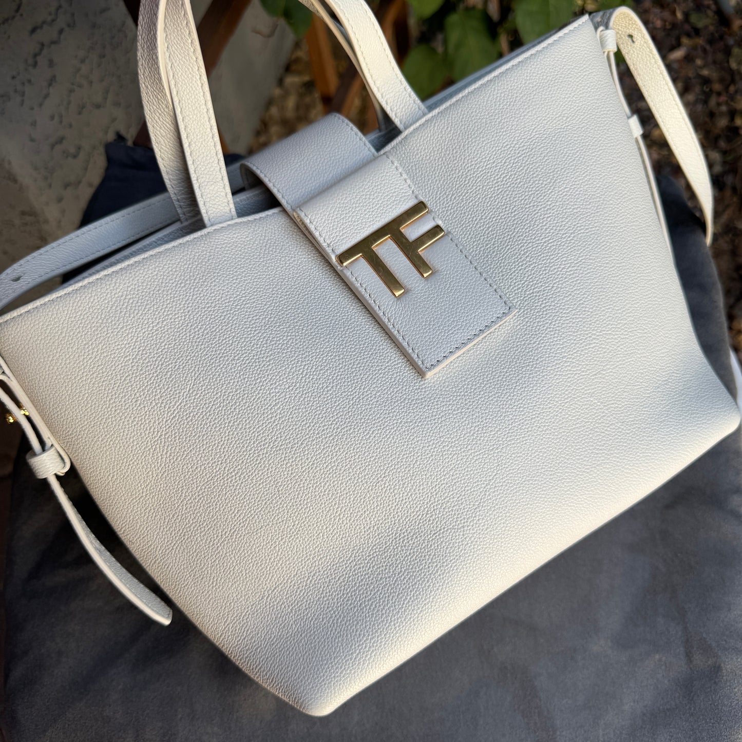 Tom Ford Grained Calfskin Mini TF East West Crossbody Tote