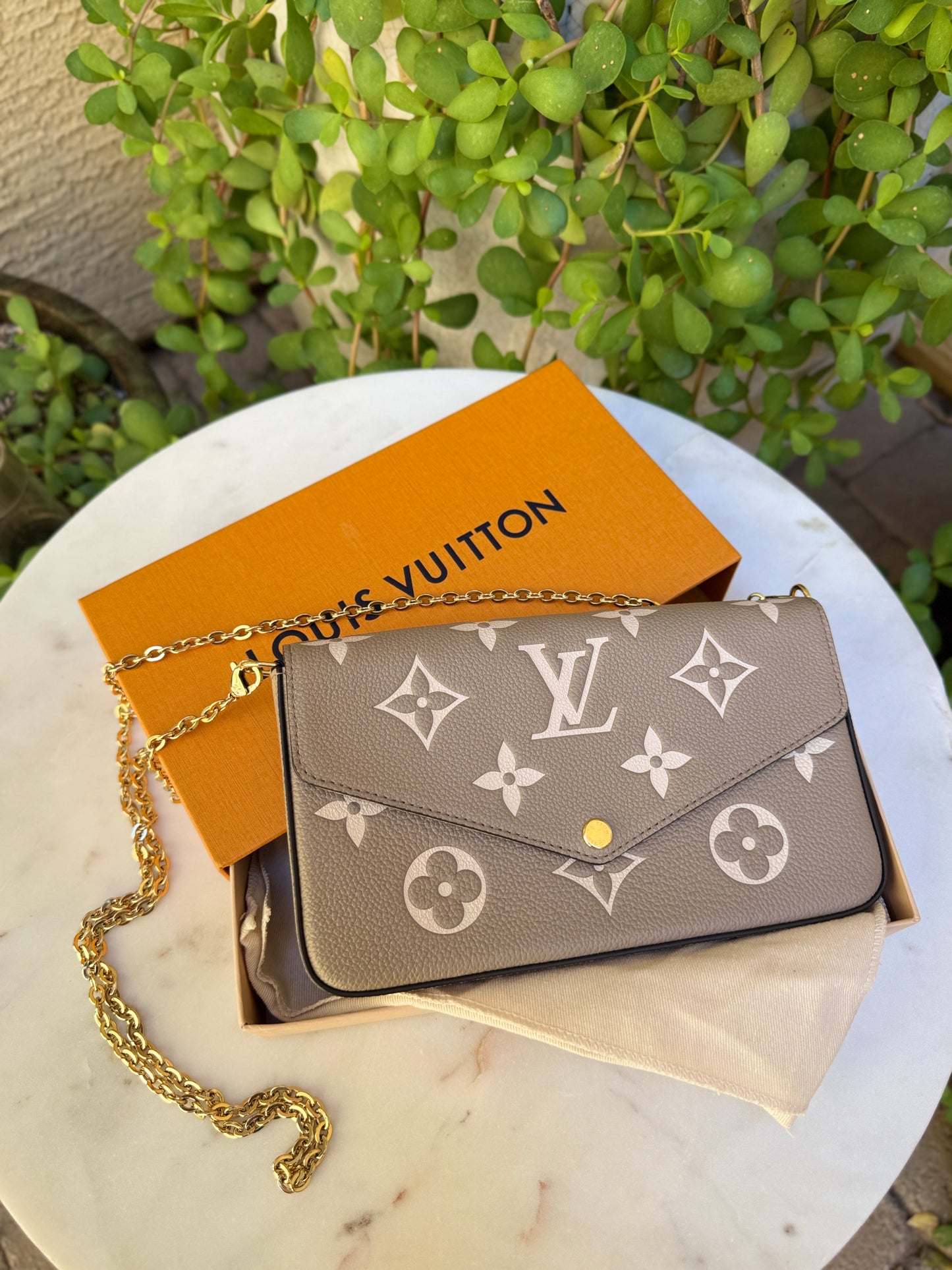 Louis Vuitton Bicolor Monogram Empreinte Pochette Félicie