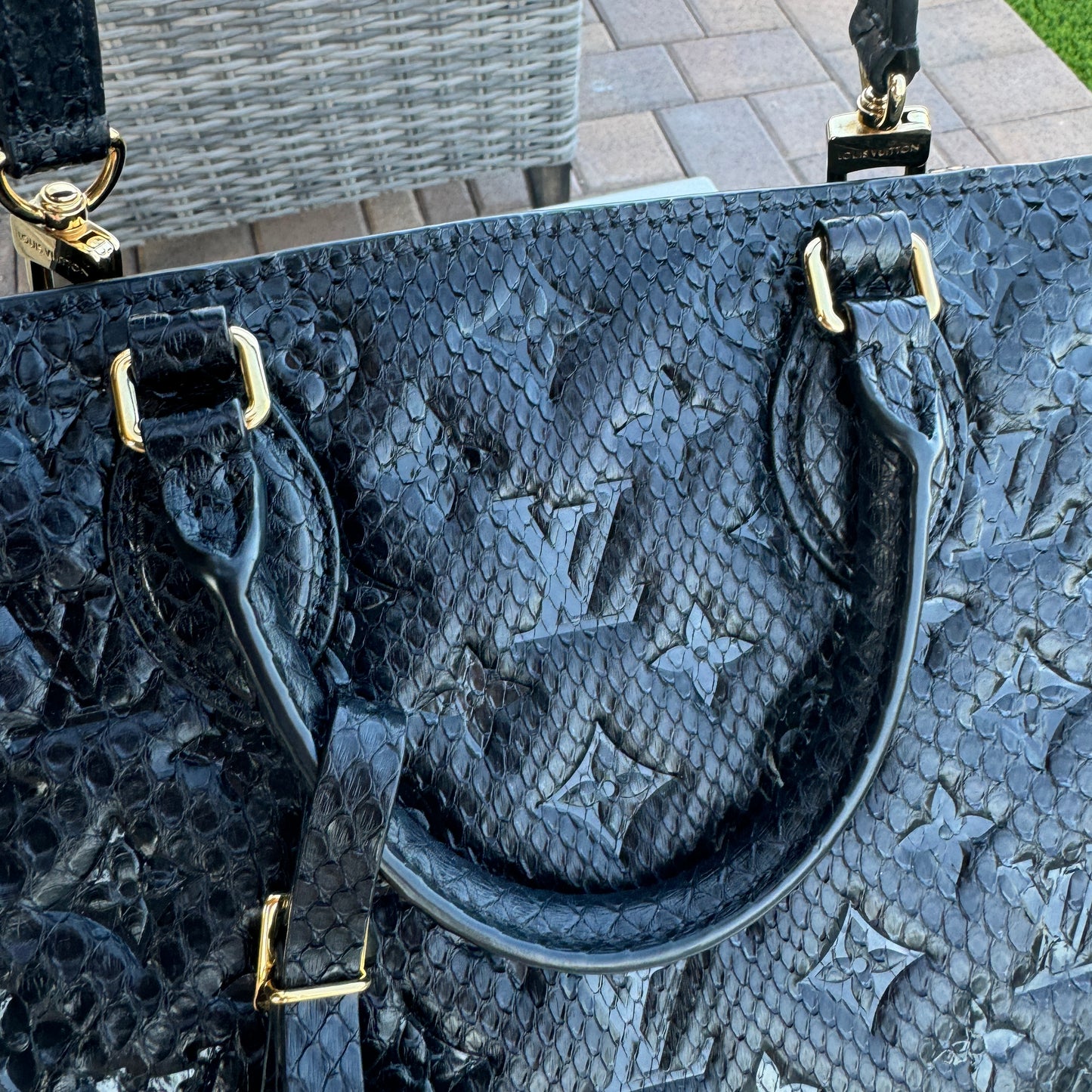 Louis Vuitton Python Onthego PM Crossbody