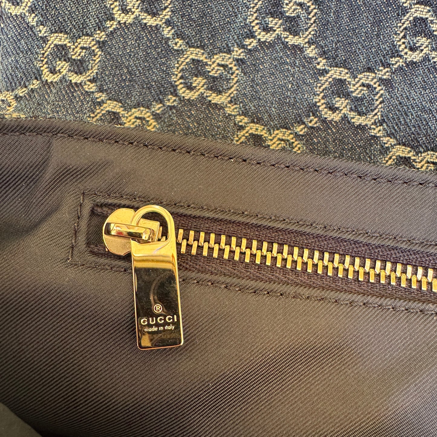 Gucci Madison Medium Denim Shoulder Bag