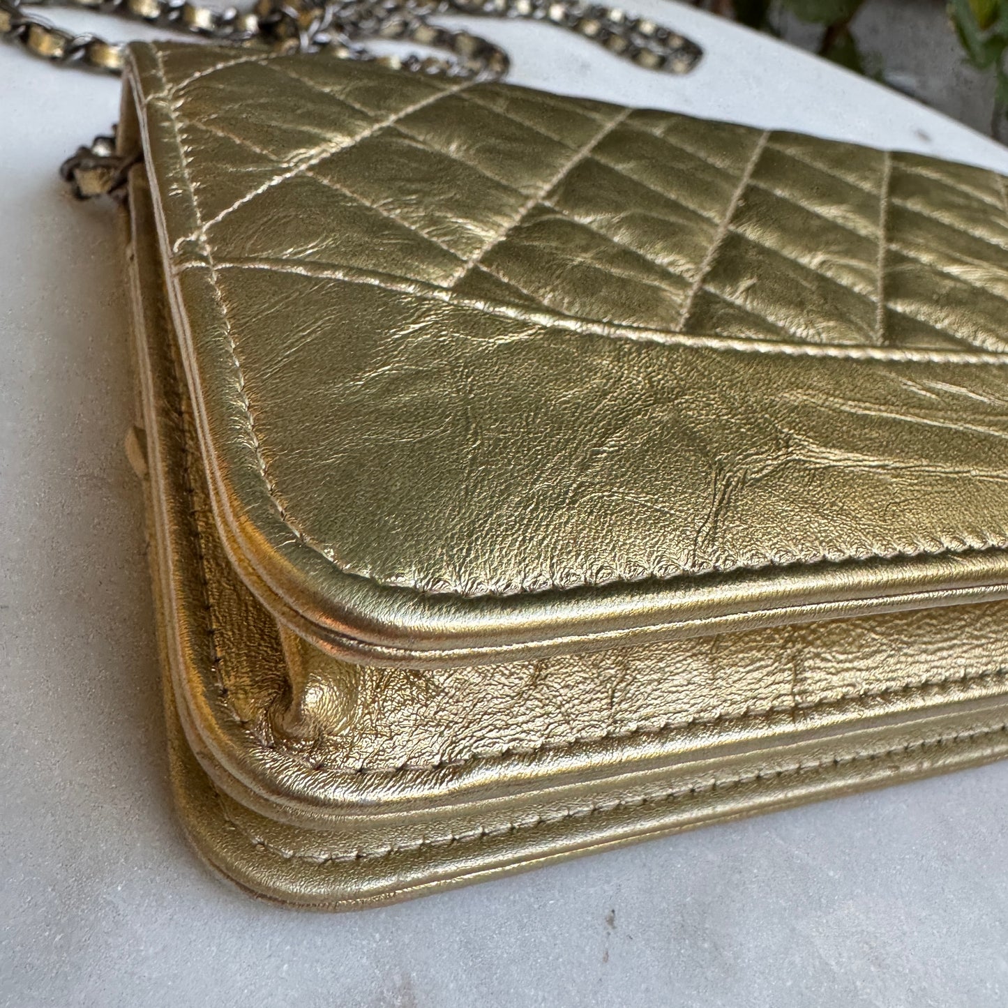 Chanel Gabrielle WOC Quilted Aged Calfskin Crossbody