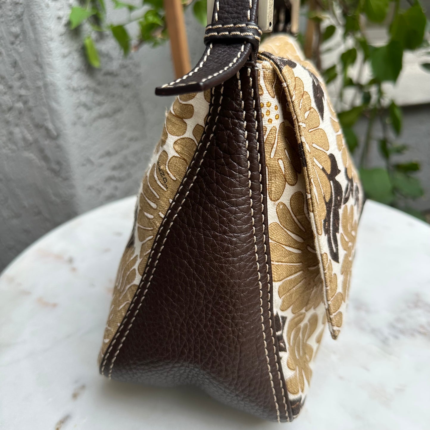 Fendi Floral Mama Baguette Shoulder Bag