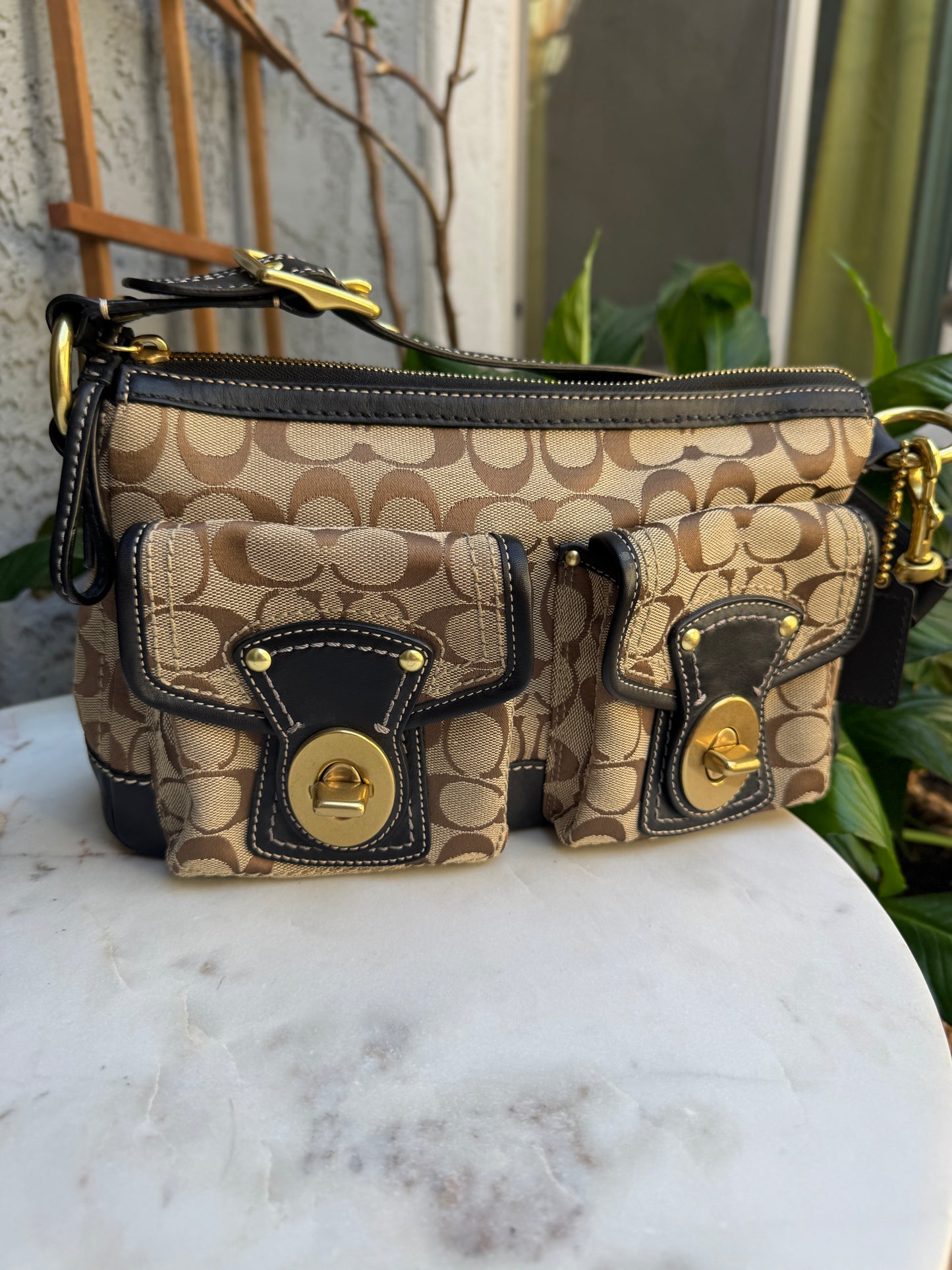 Coach Legacy Signature Shoulder Bag