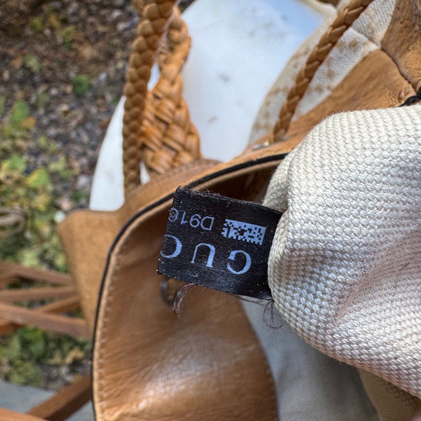 Gucci Ostrich Leather Convertible Backpack