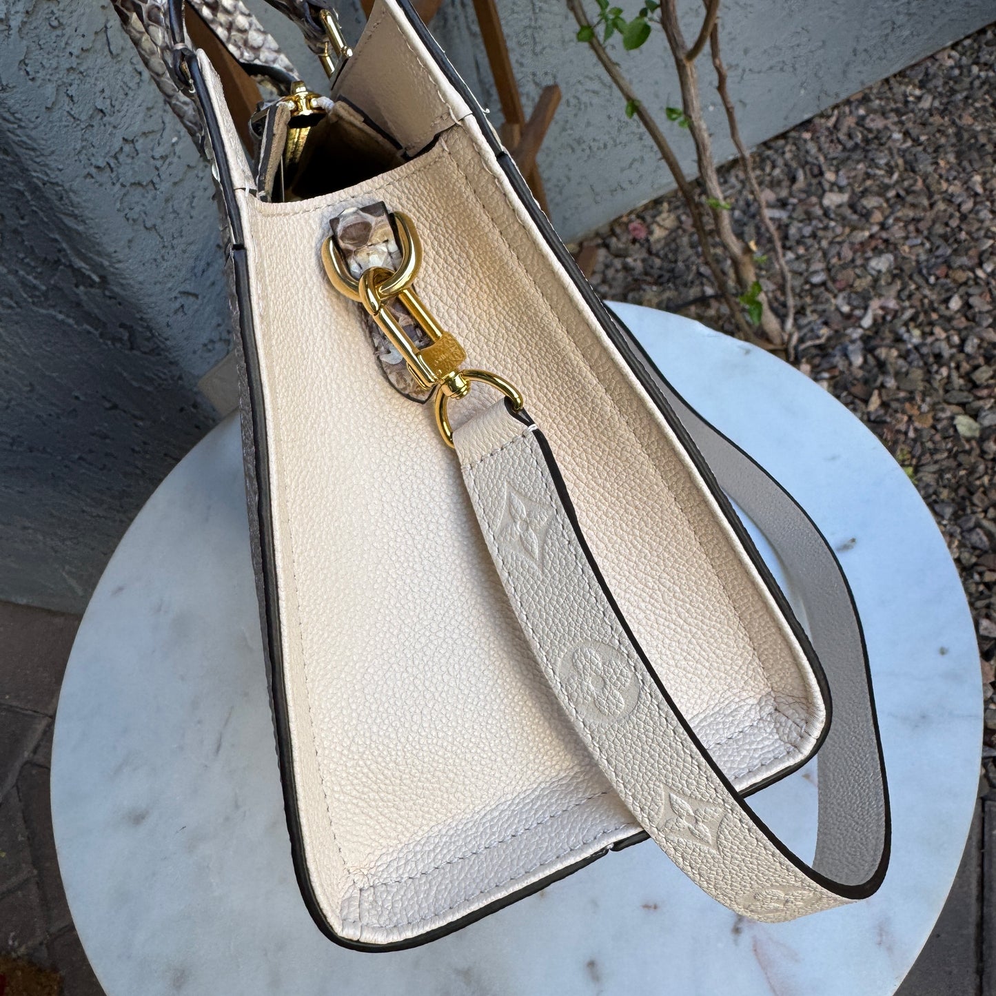 Louis Vuitton Monogram Empreinte Python Sully PM