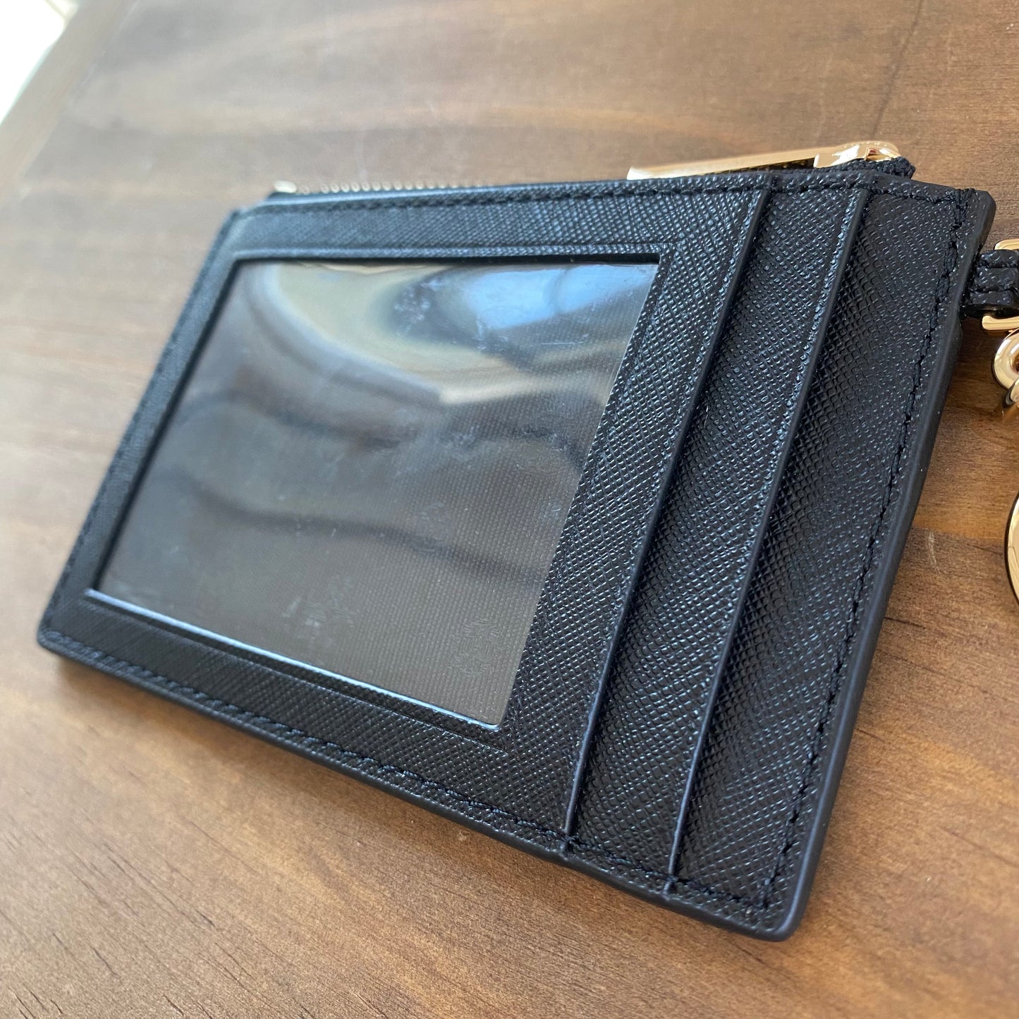 Tory Burch Robinson Leather Key Chain Card Case ID