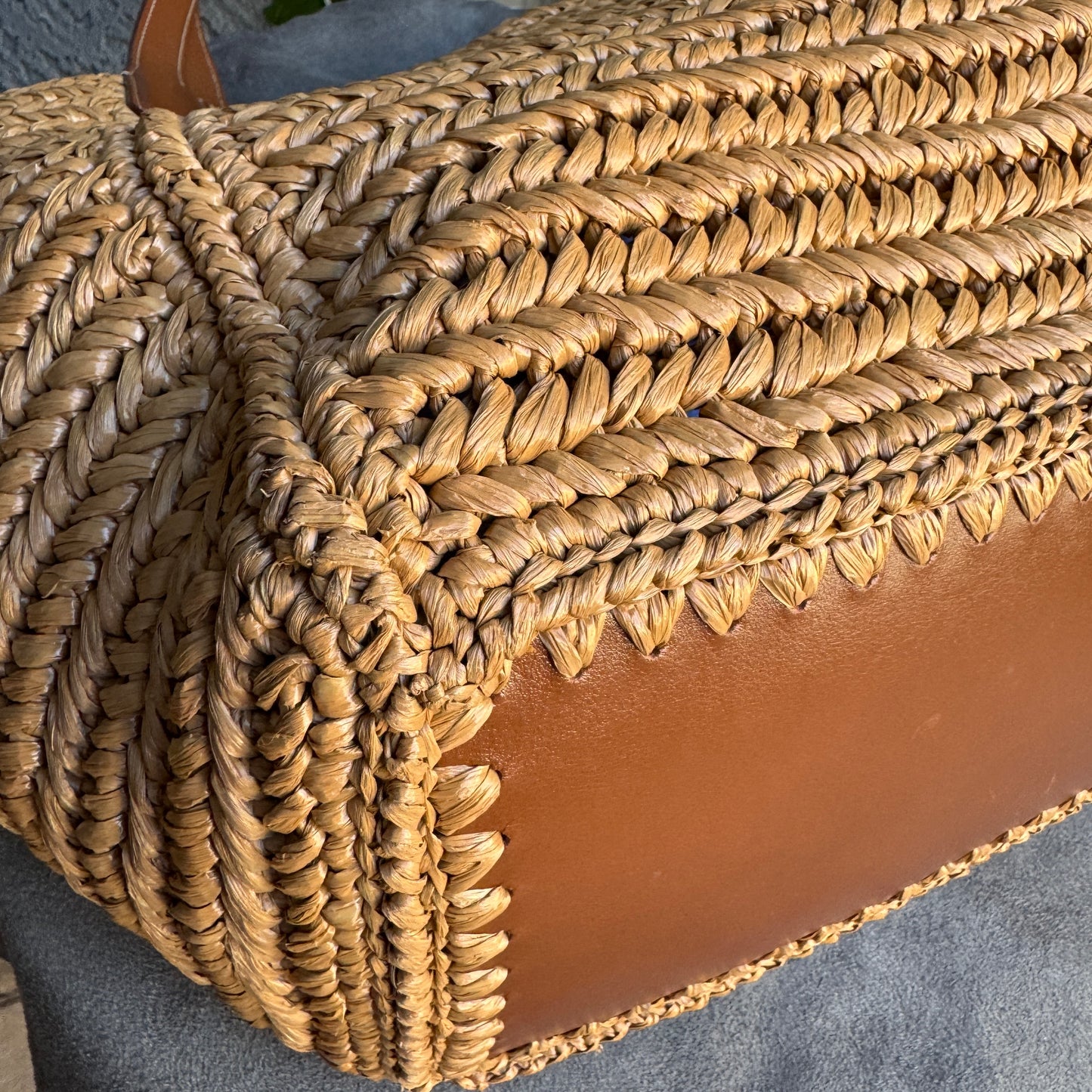 Tom Ford Raffia Medium Tara Tote