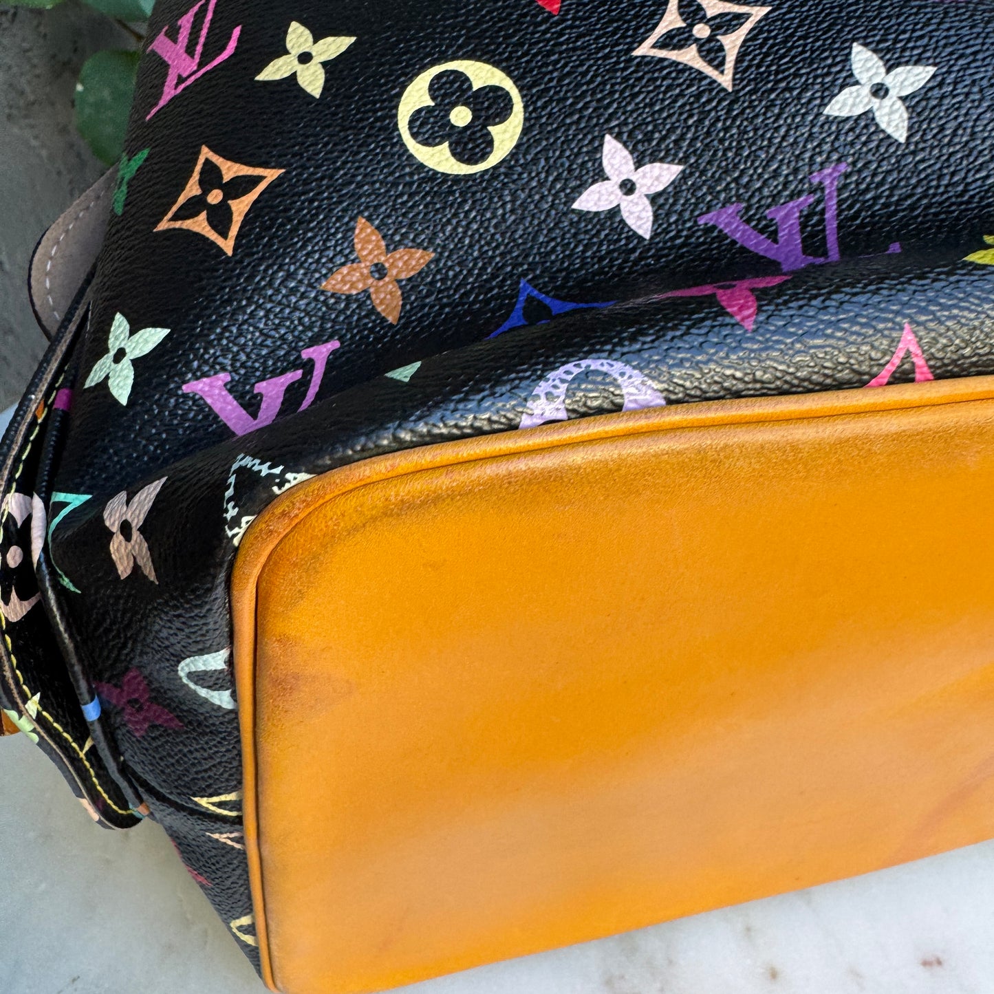 Louis Vuitton Multicolore Petit Noe Bucket Drawstring Shoulder Bag