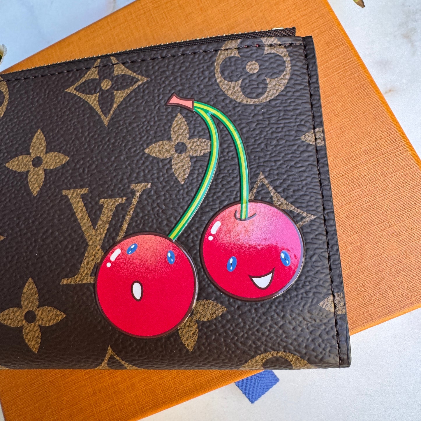 Louis Vuitton x Takashi Murakami Monogram Cerises Lisa Wallet
