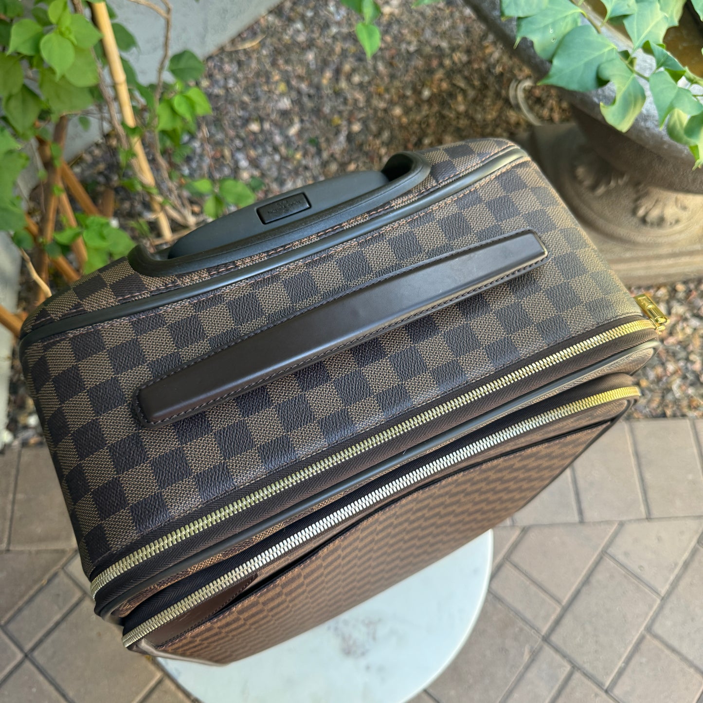 Louis Vuitton Damier Ebene Pegase Light Legere 55 Suitcase