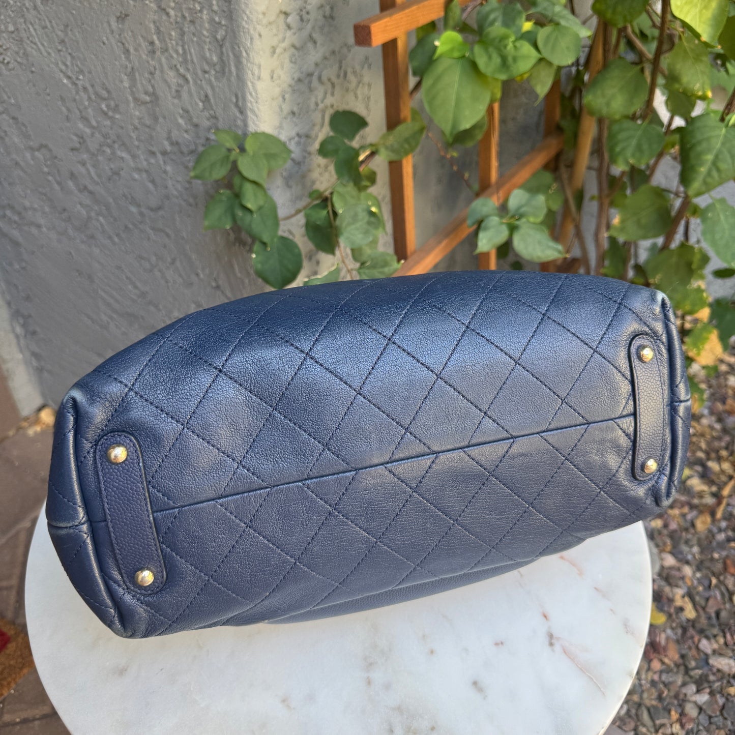 Chanel Calfskin & Caviar Daily Round Tote