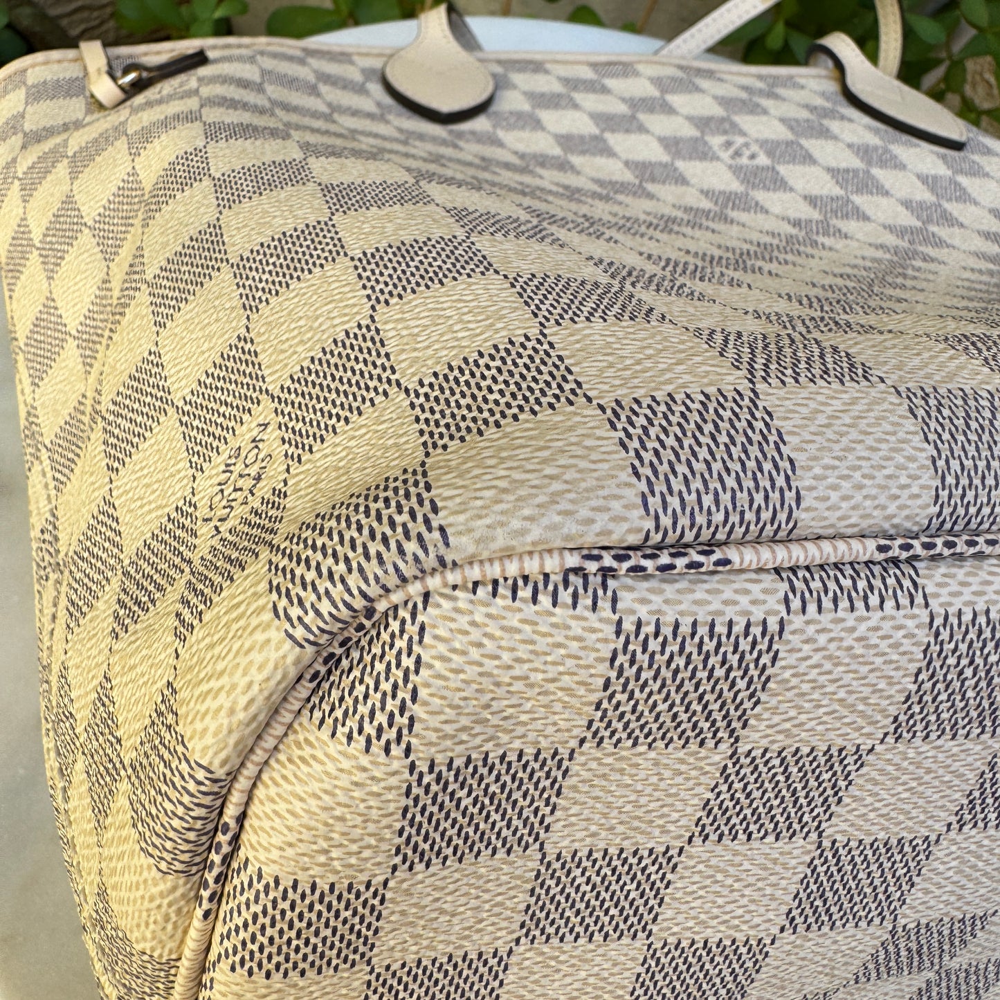 Louis Vuitton Braided Damier Azur Neverfull MM