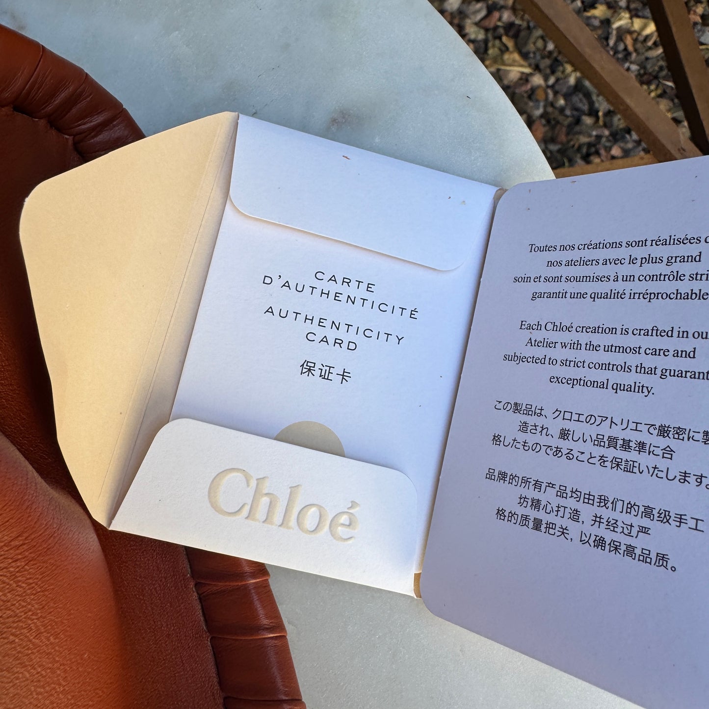 Chloé Mony Whipstitch Leather Medium Tote