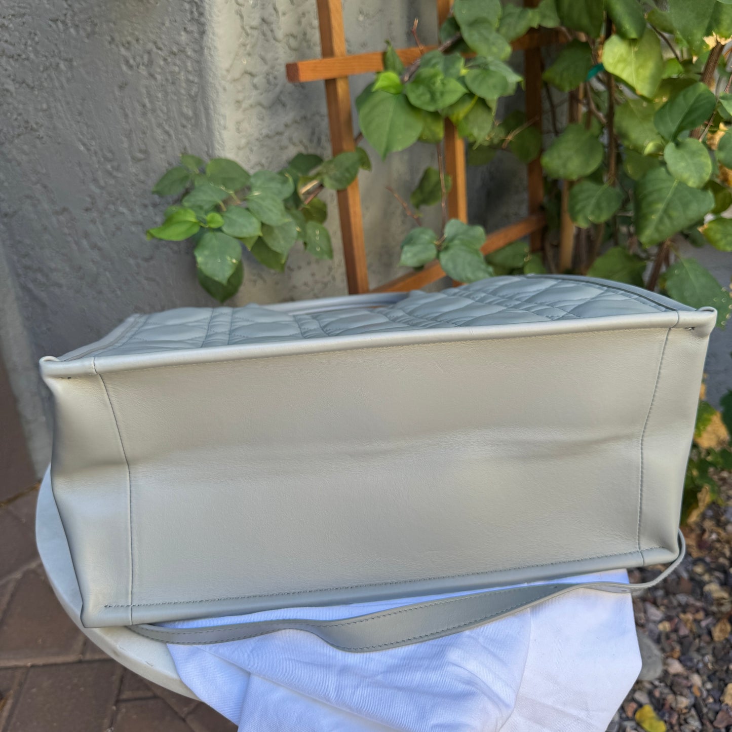 Christian Dior Calfskin Macrocannage Leather Medium Book Tote