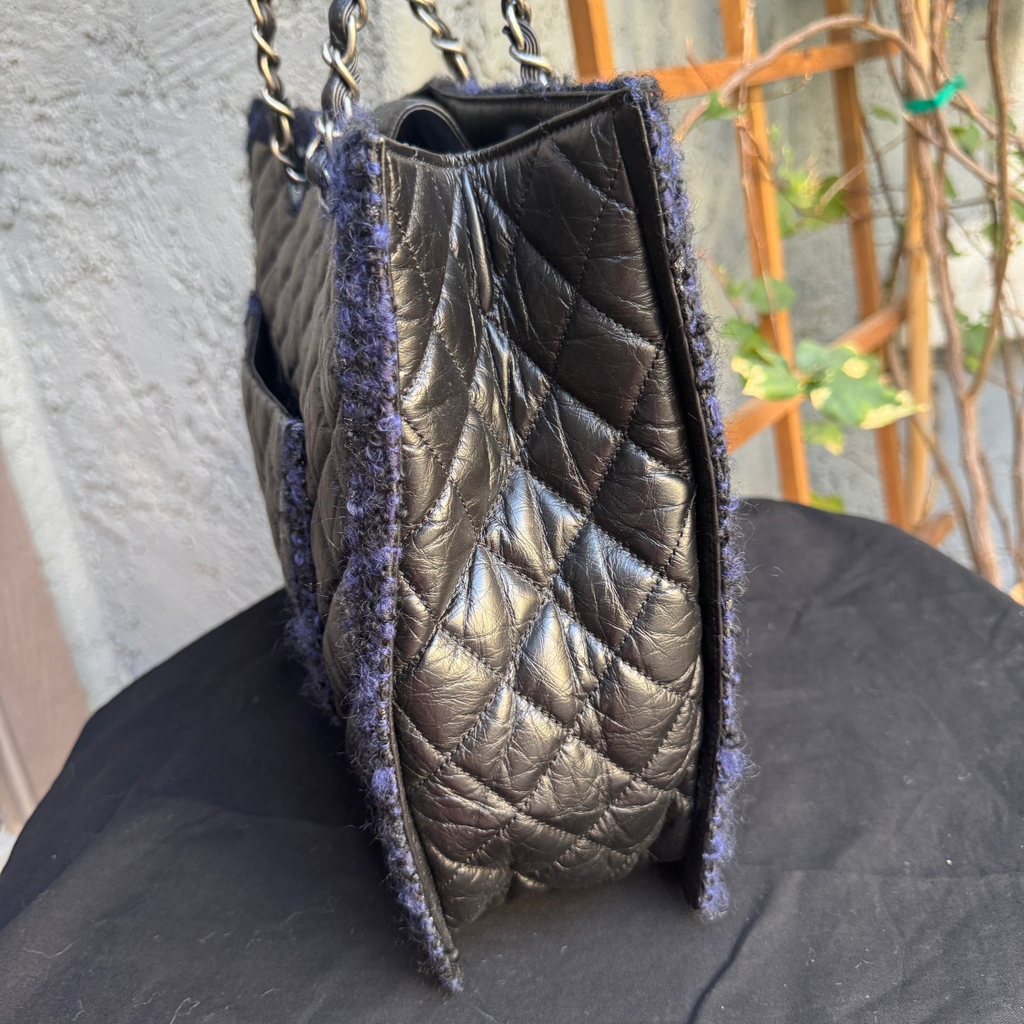 Chanel Calf Leather & Tweed Grand Shopping Secrets Tote