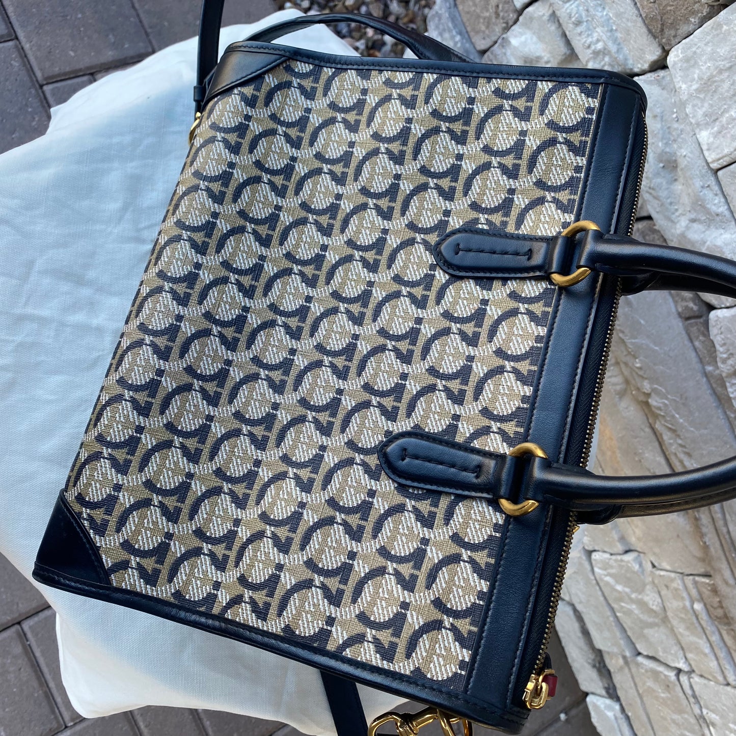 Salvatore Ferragamo Interlocking Gancini Satchel