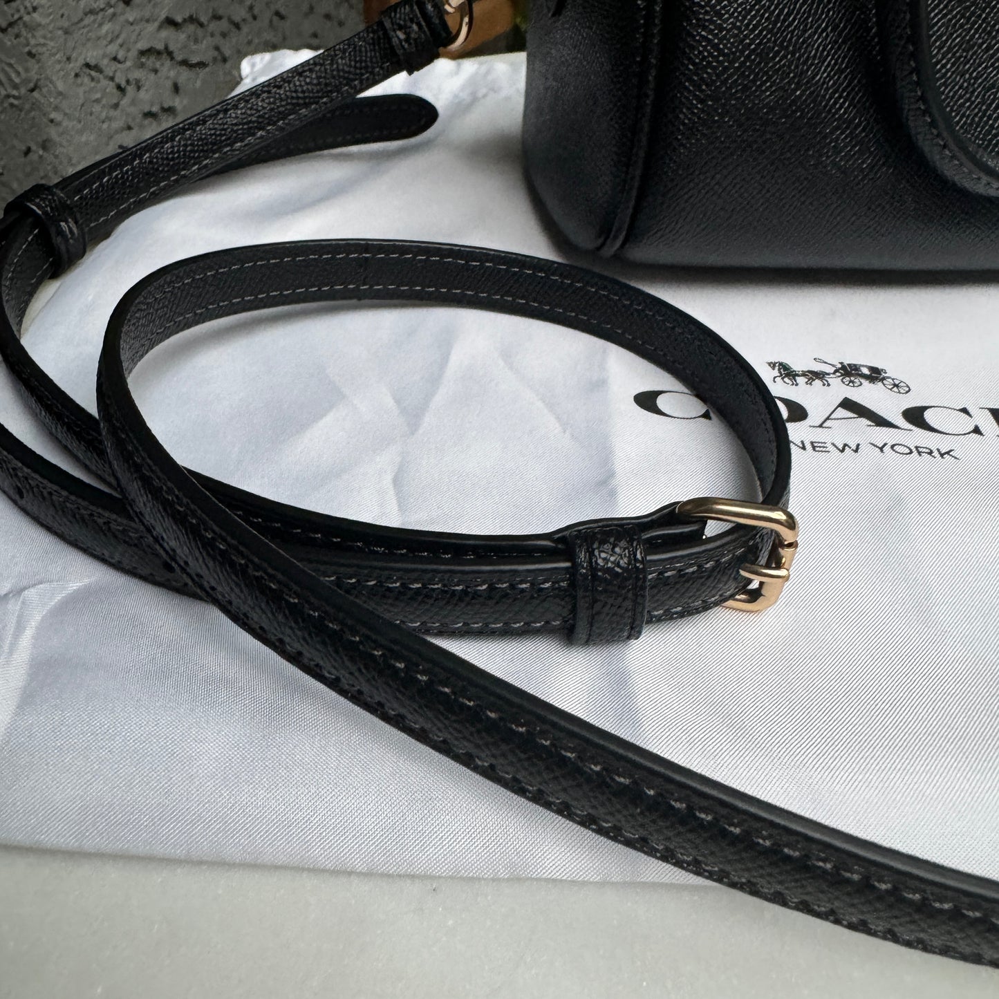 Coach Mini Rowan Leather Boston Crossbody