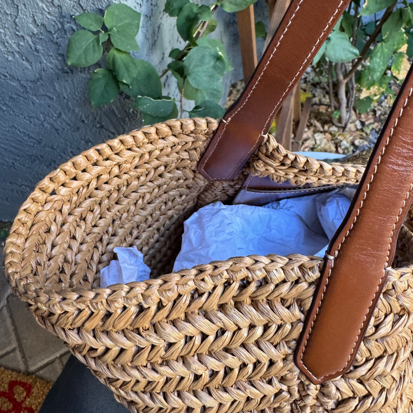 Tom Ford Raffia Medium Tara Tote