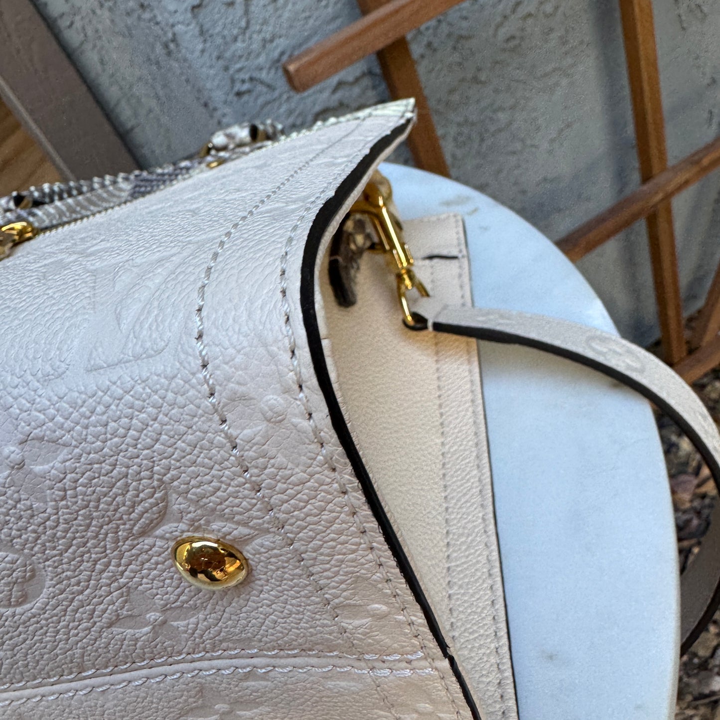 Louis Vuitton Monogram Empreinte Python Sully PM