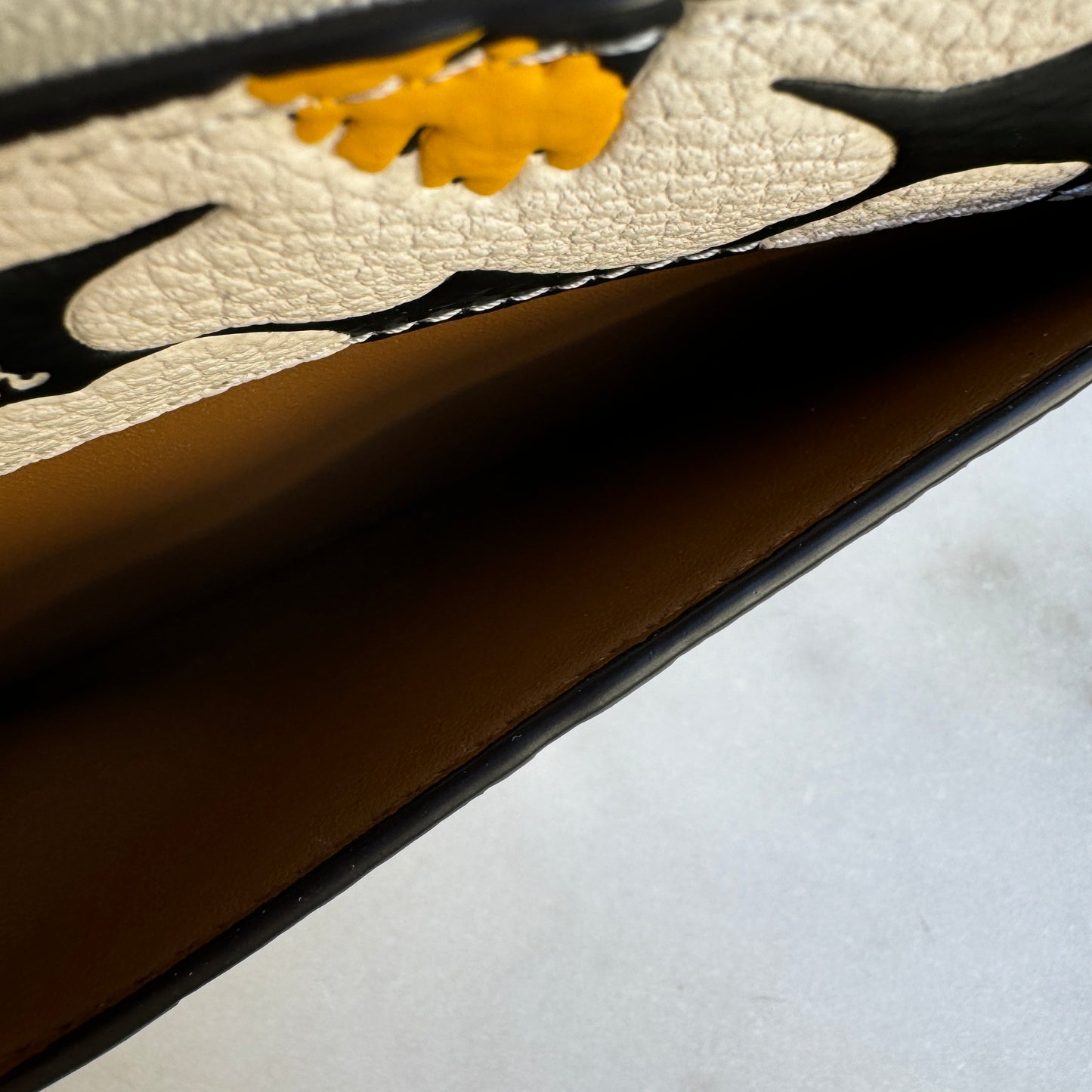 Coach Floral Accordion Leather Zip Wallet