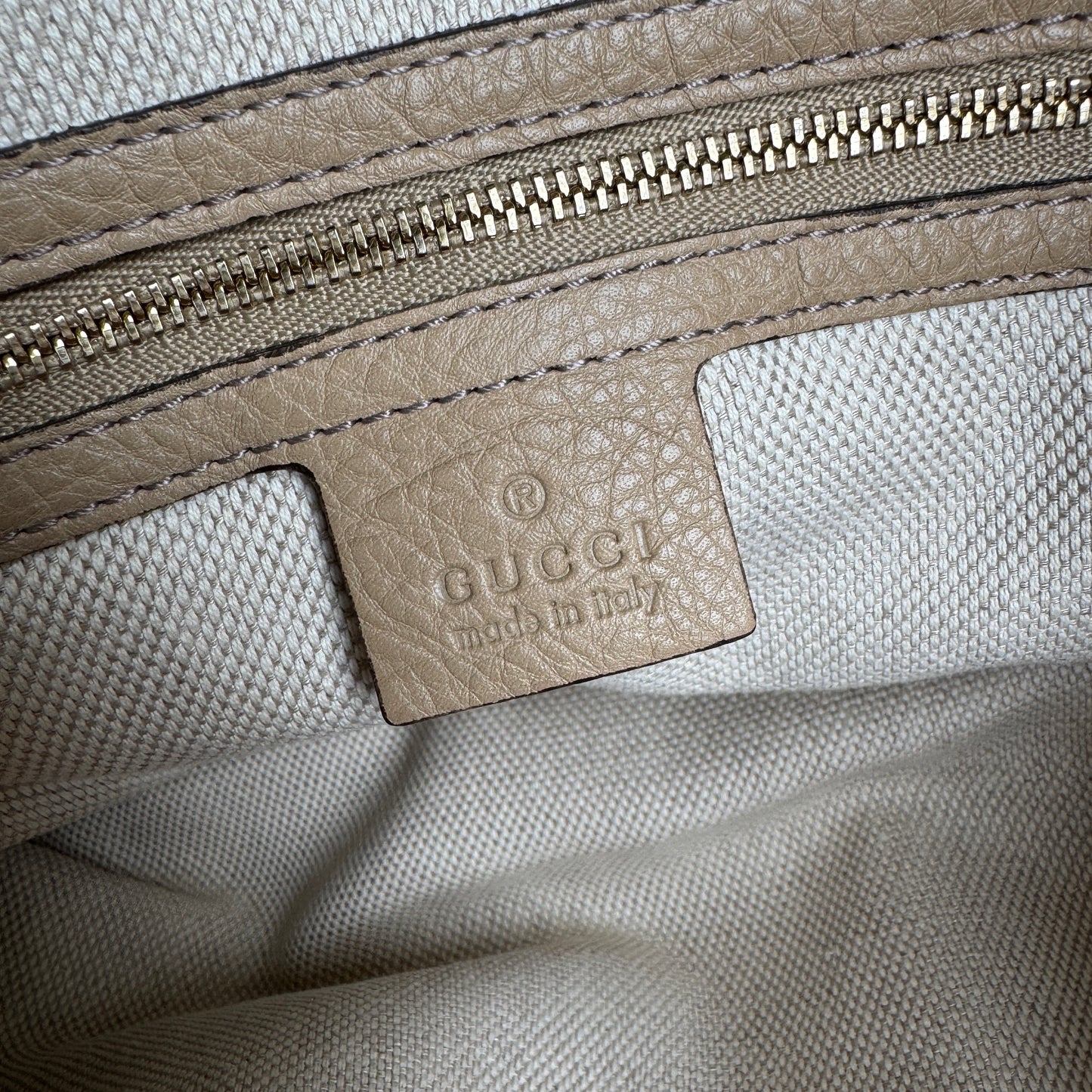 Gucci Soho Leather Convertible Shoulder Bag Tote