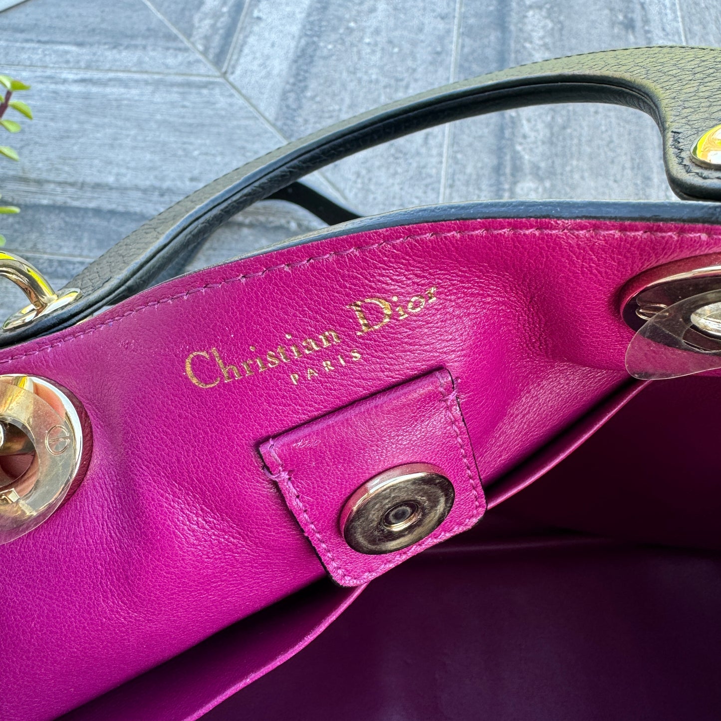 Christian Dior Bullcalf Medium Diorissimo Tote