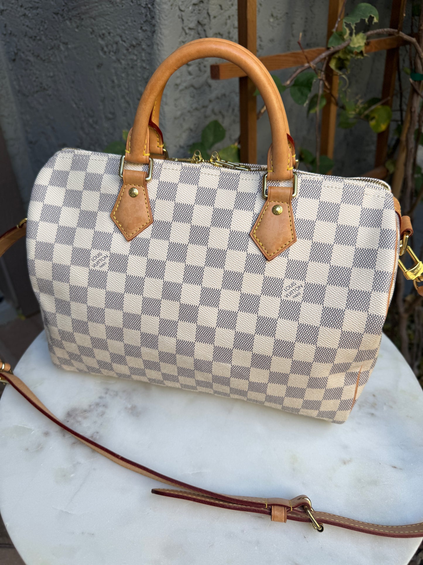 Louis Vuitton Damier Azur Speedy 30 Bandouliere