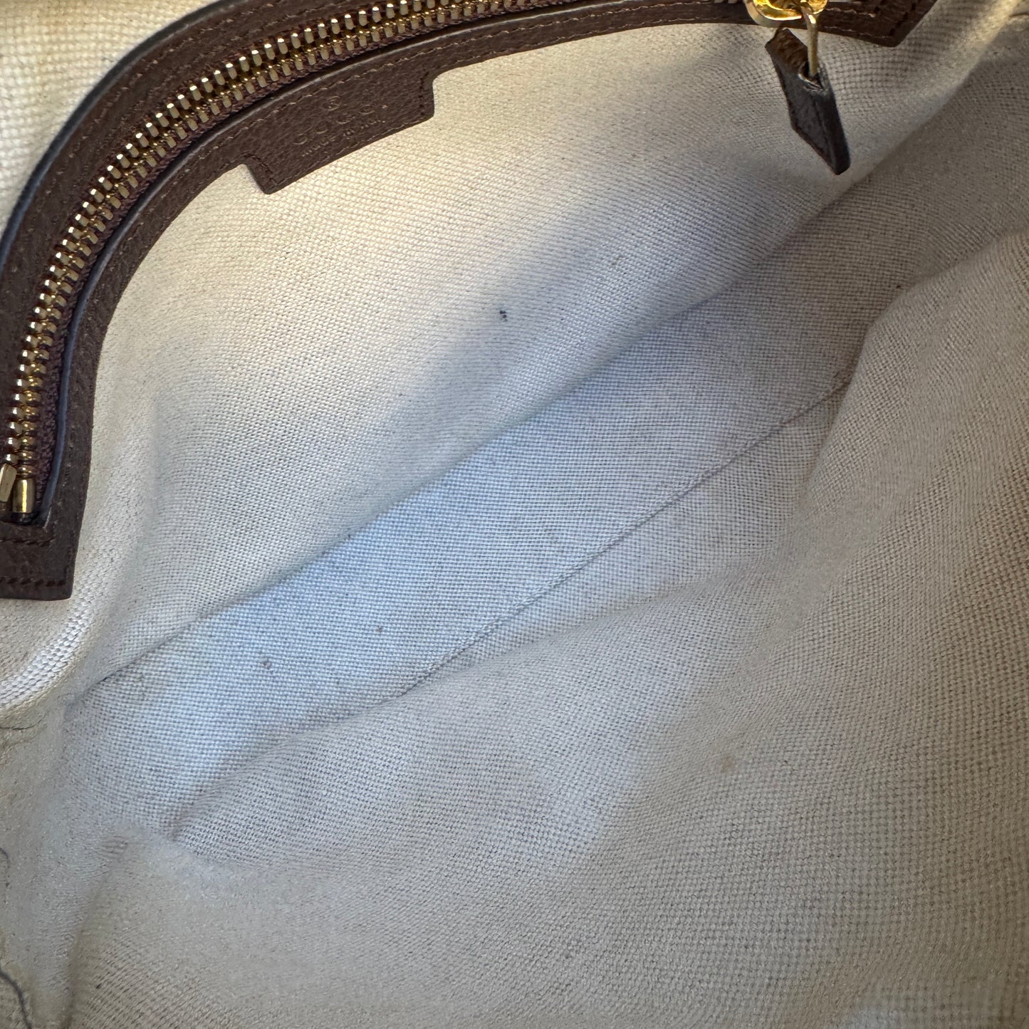 Gucci Monogram Jumbo GG Textured Dollar Calfskin Web Messenger