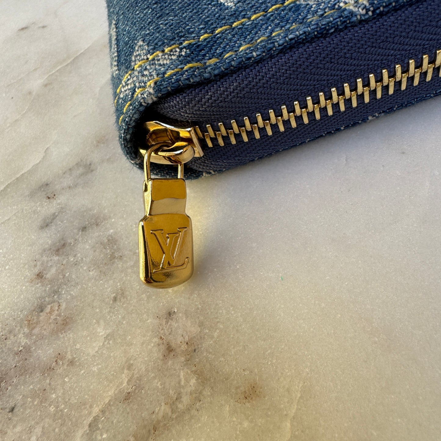 Louis Vuitton x Takashi Murakami Monogram Denim Cerises Zippy Wallet