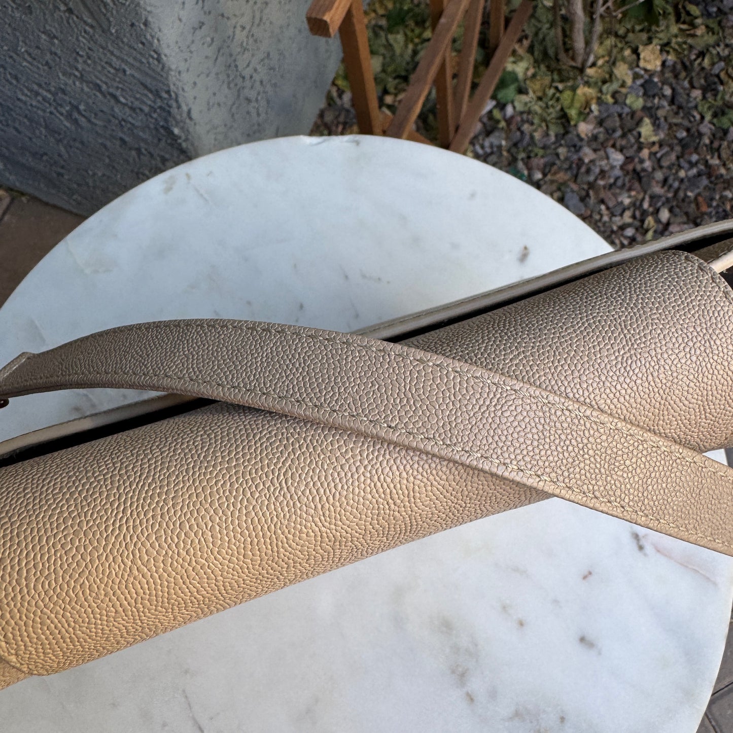 Chanel Moon Lock Perforated Diamond Caviar Leather Hobo