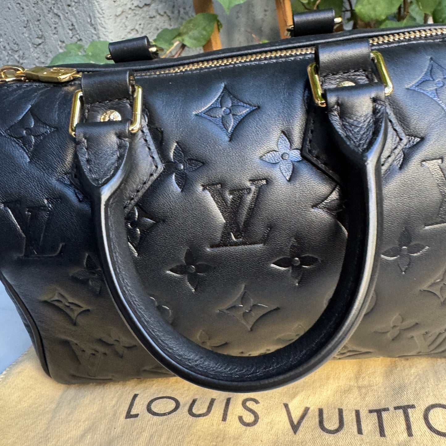Louis Vuitton Monogram Bubblegram Empreinte Speedy 22 Bandouliere