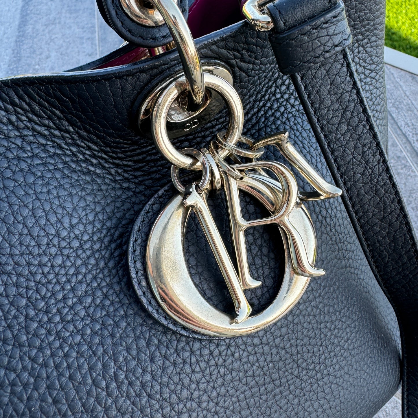Christian Dior Bullcalf Medium Diorissimo Tote