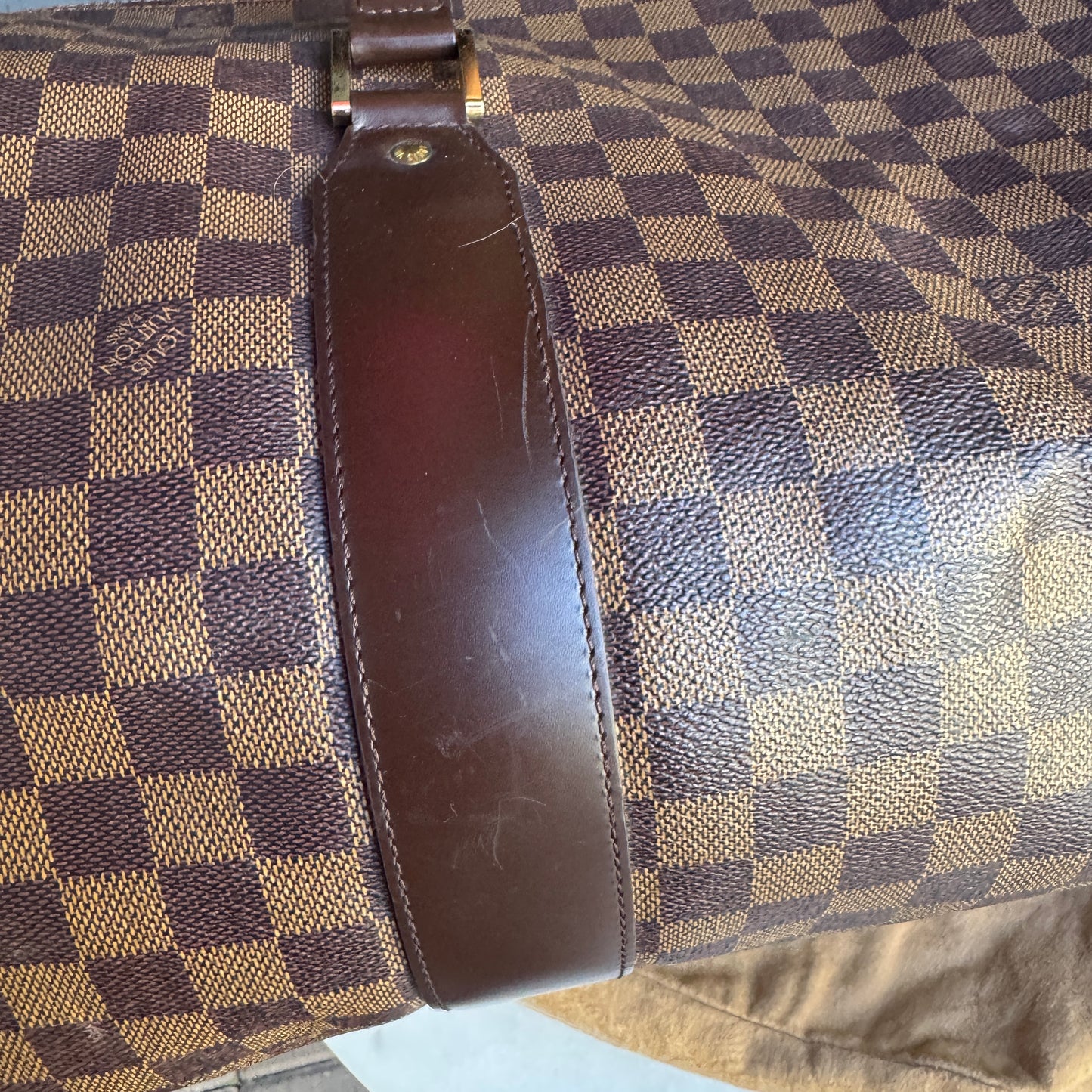 Louis Vuitton Vintage Damier Ebene Golf Cup Sac Polochon 55 Duffle